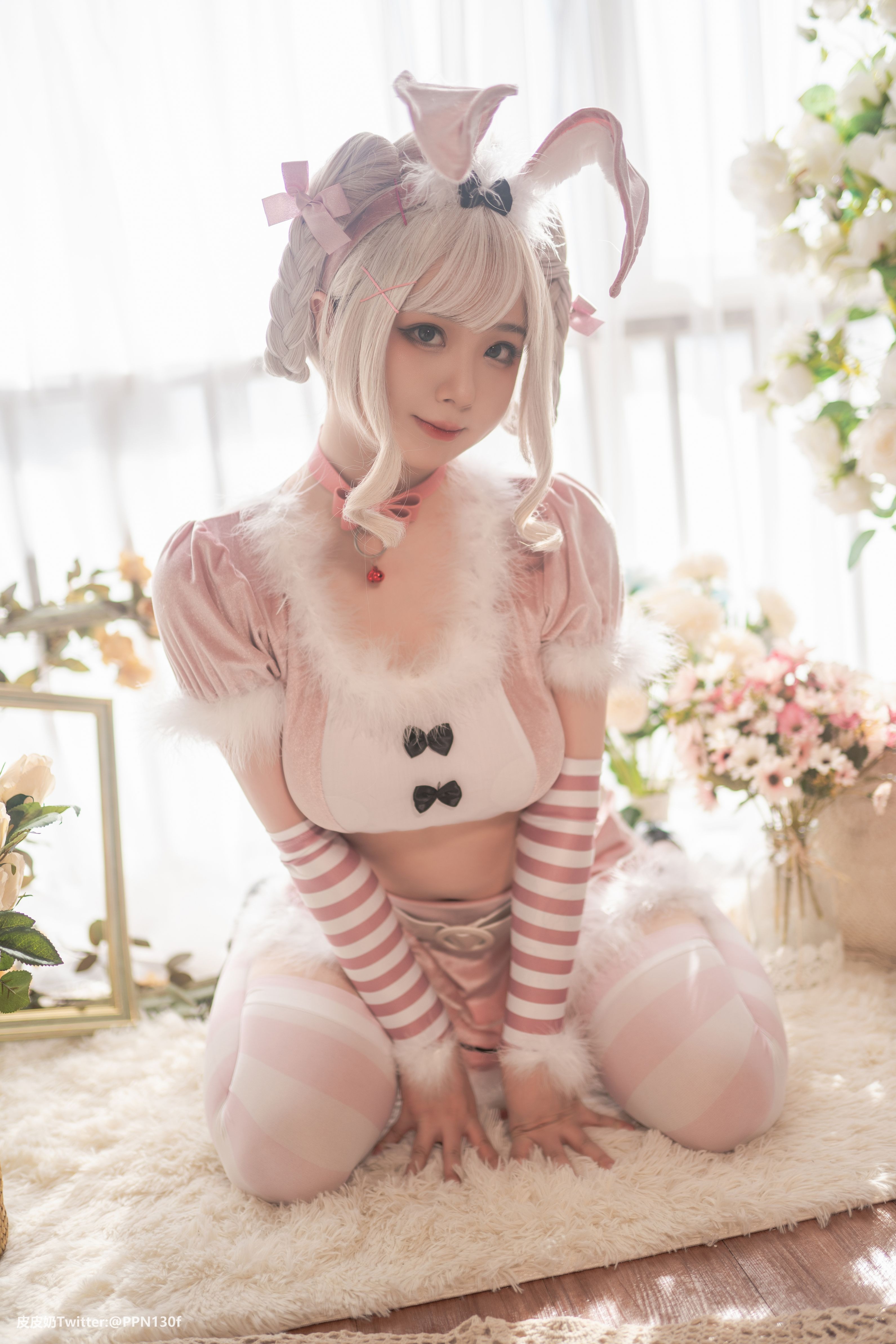 皮皮奶NO043Vol27粉色兔兔71P165GB0106完整合集