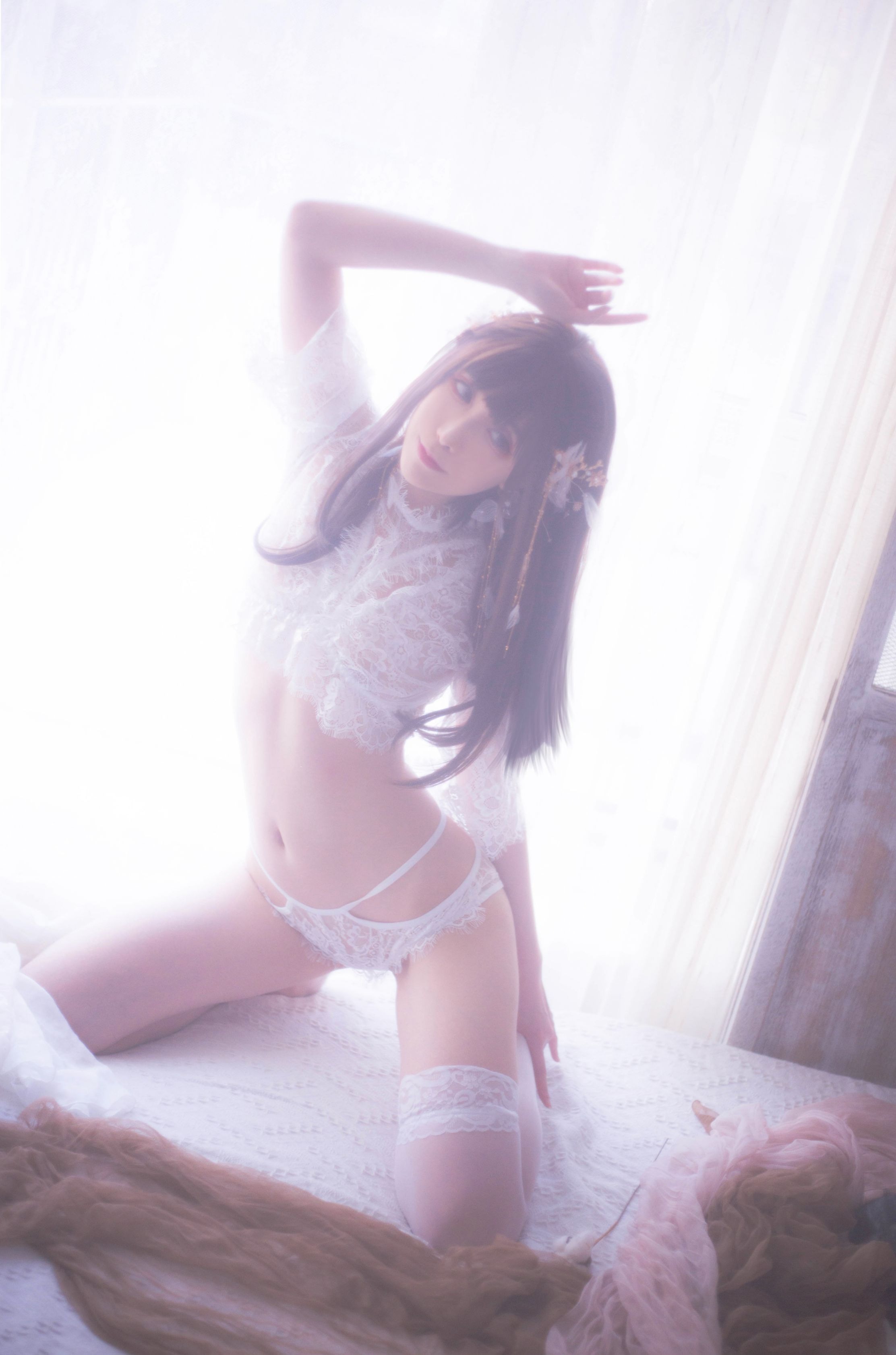 Sakiiii翎柒NO04白色流云0422高清写真
