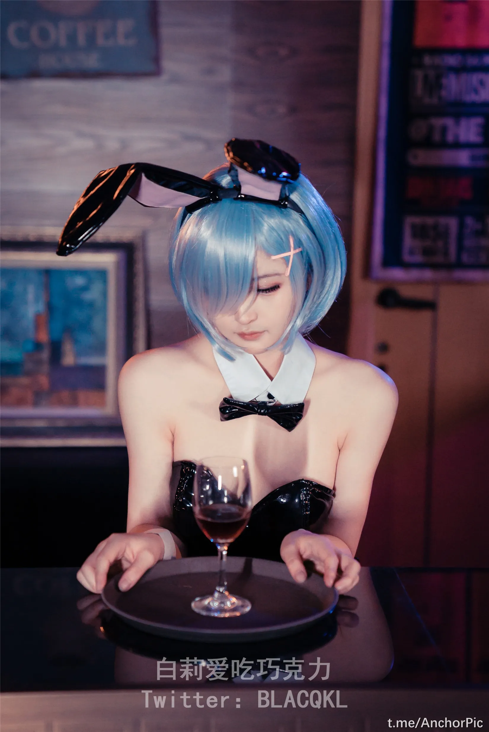白莉爱吃巧克力蕾姆兔女郎71P0625独家发布