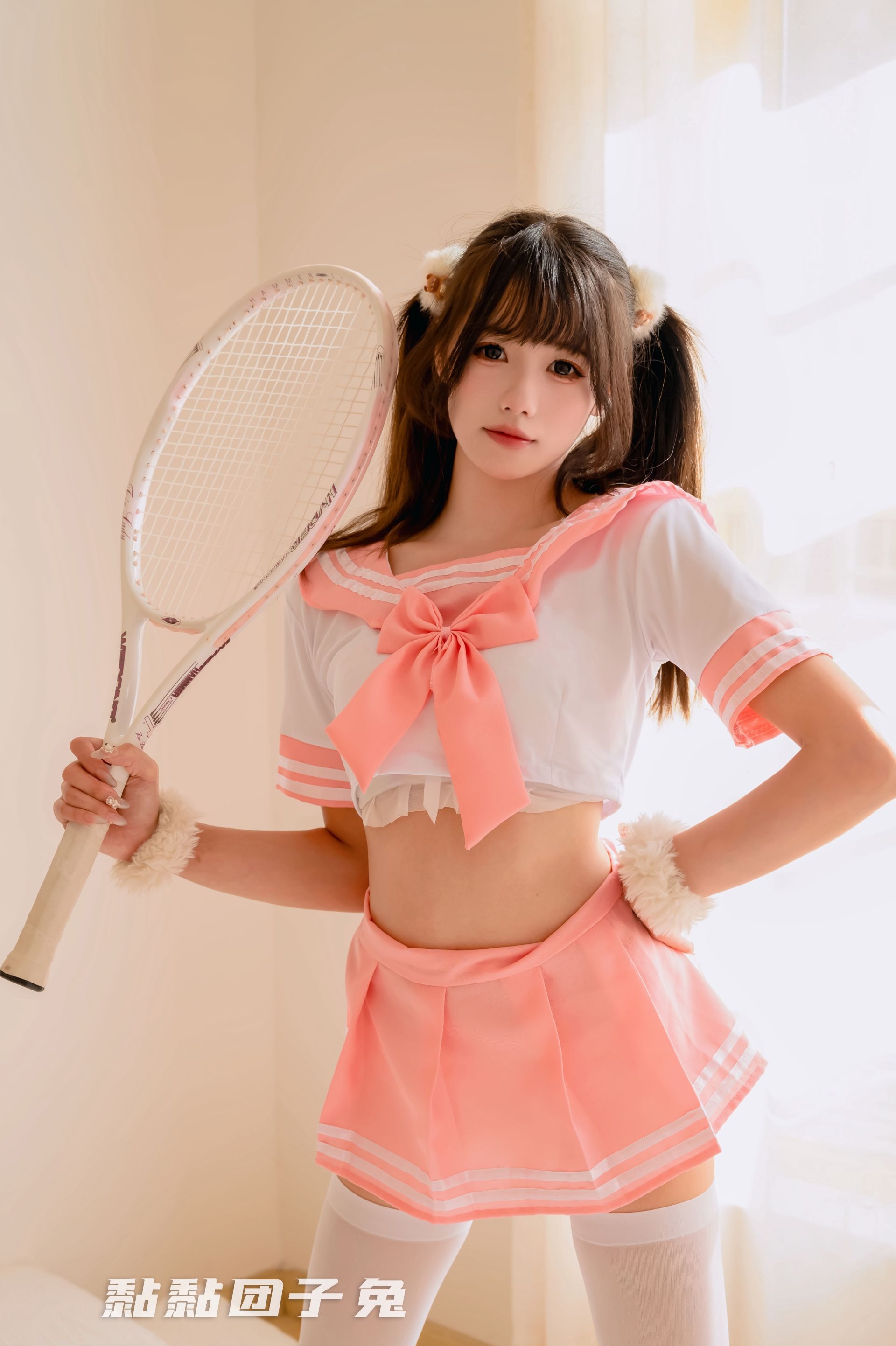 黏黏团子兔粉嫩JK热门写真
