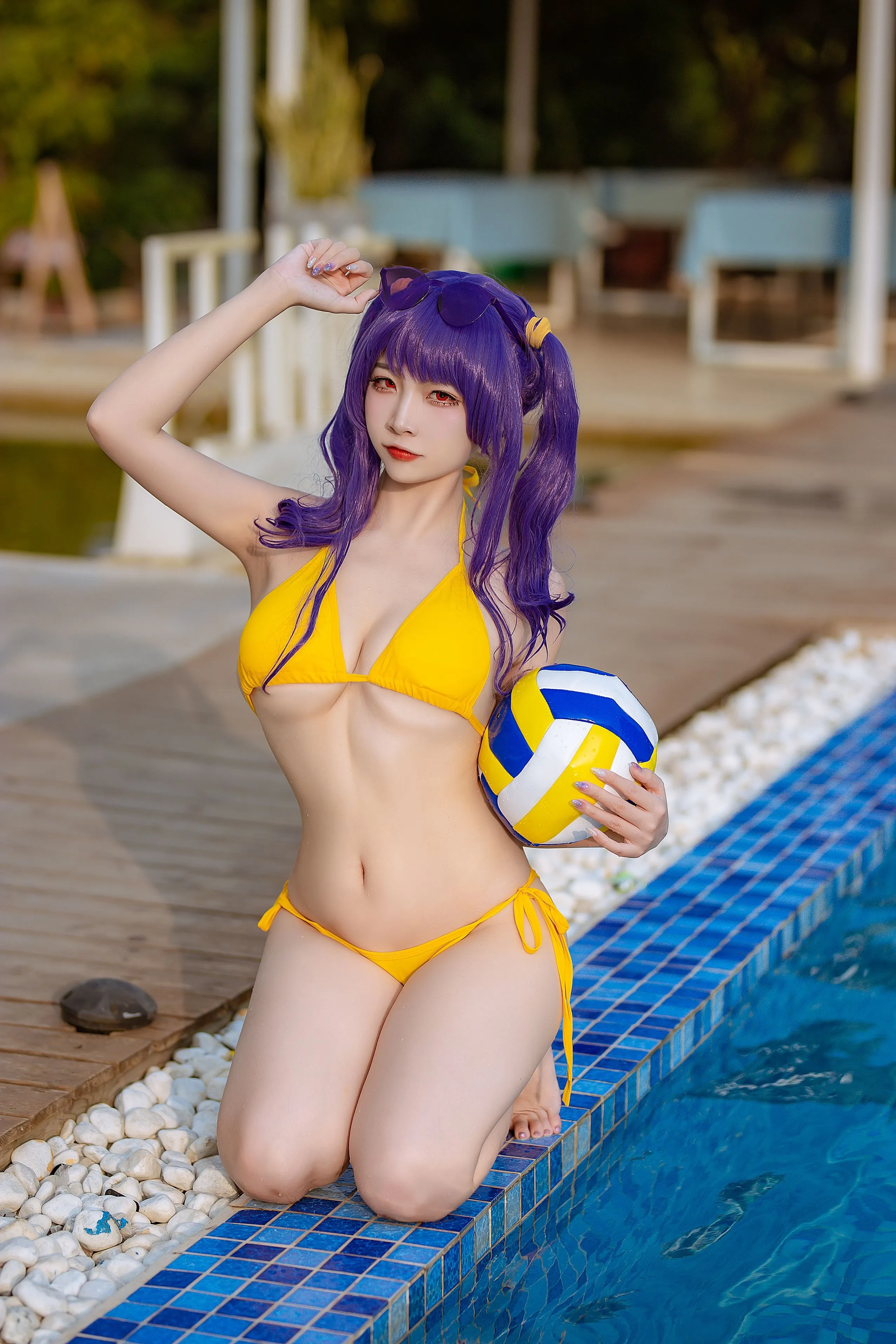 二佐Nisa碧蓝波拉泳装20P364MB1222原版写真