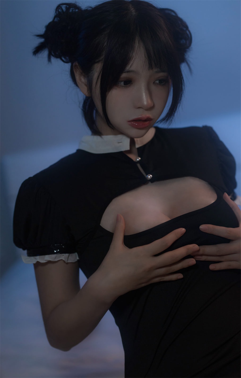疯猫ss民国黑色旗袍0204原版写真