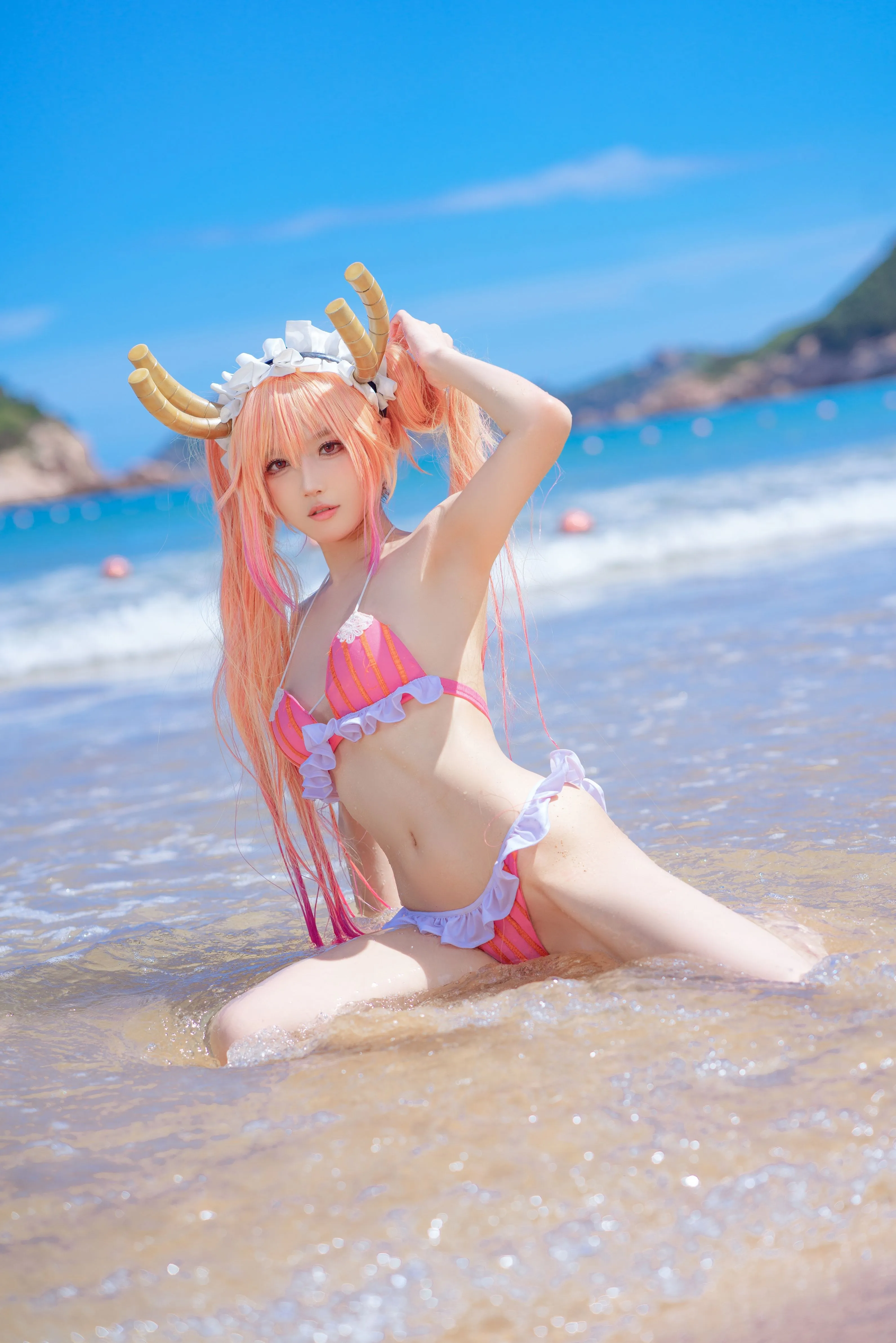 阿包也是兔娘10月舰长图龙女仆泳装23P507MB原版写真