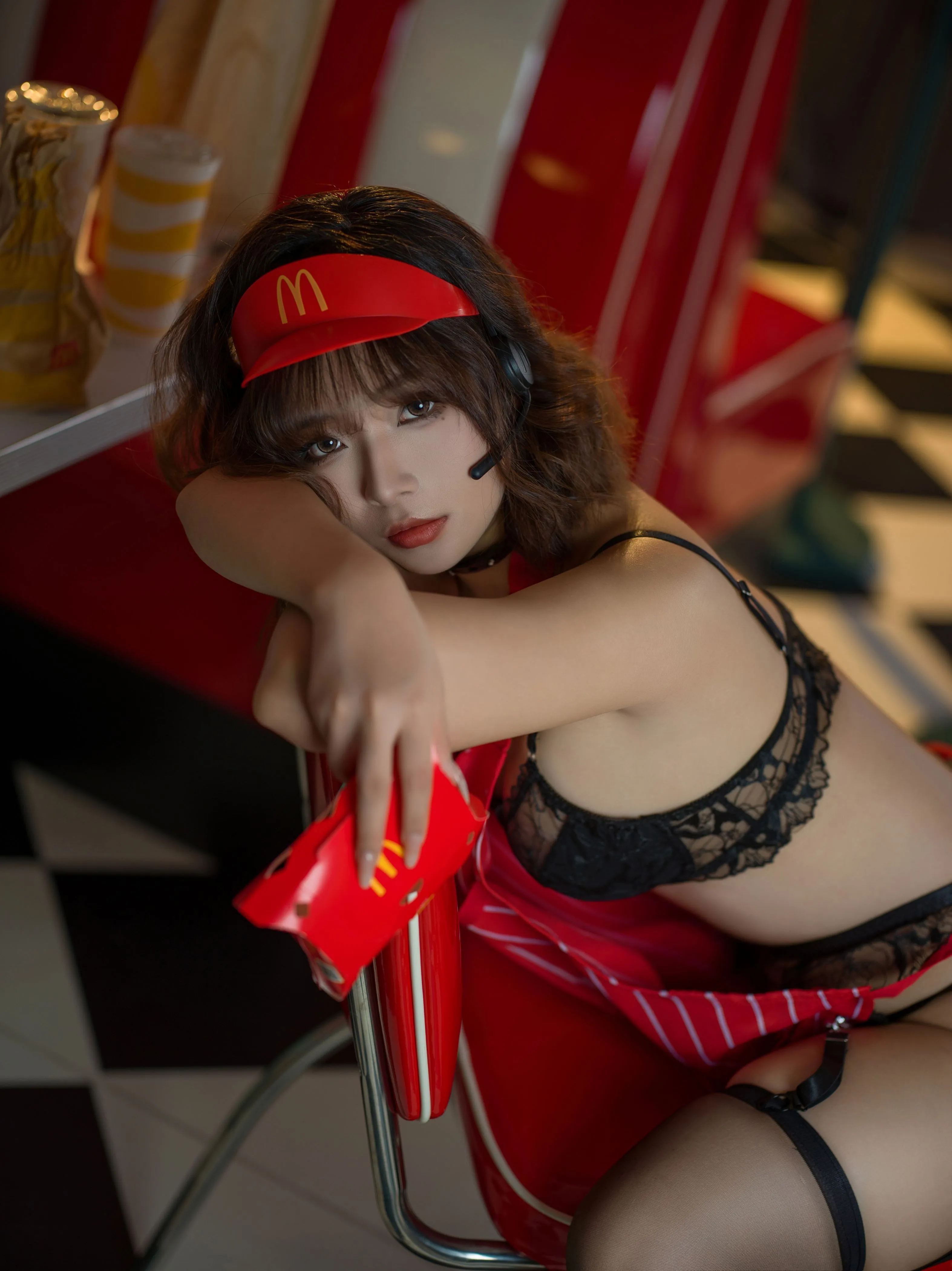 yuuhui玉汇麦当劳的女服务员149P1211收藏必备