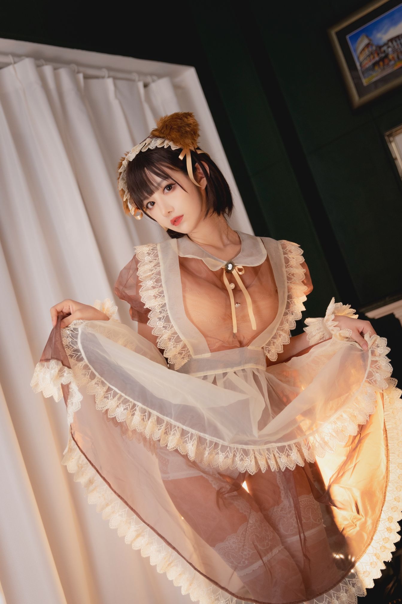 Shika小鹿鹿NO77透明女仆22P438MB0321限时福利