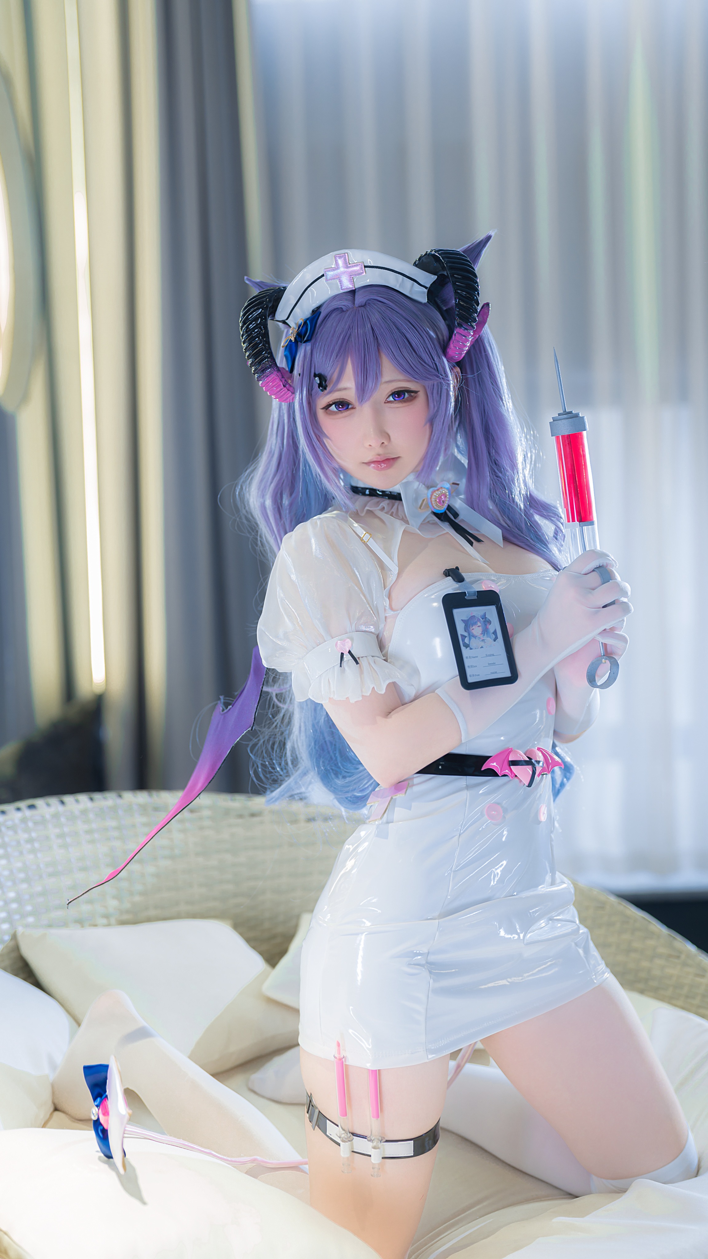 樱梨梨刻晴魅魔护士30P樱梨梨魅魔护士刻晴写真30P二次元诱惑每日必看