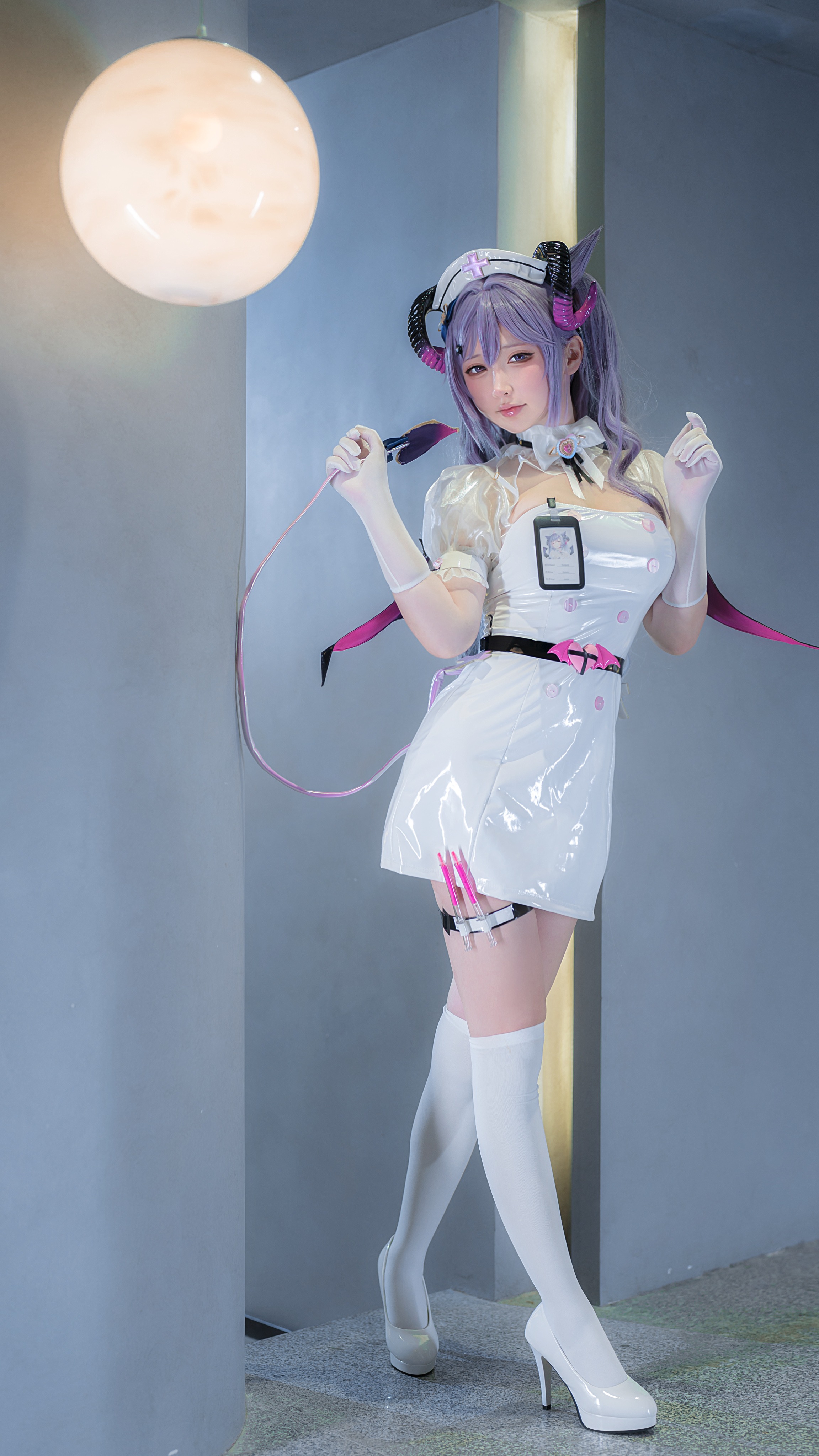 樱梨梨刻晴魅魔护士30P樱梨梨魅魔护士刻晴写真30P二次元诱惑每日必看