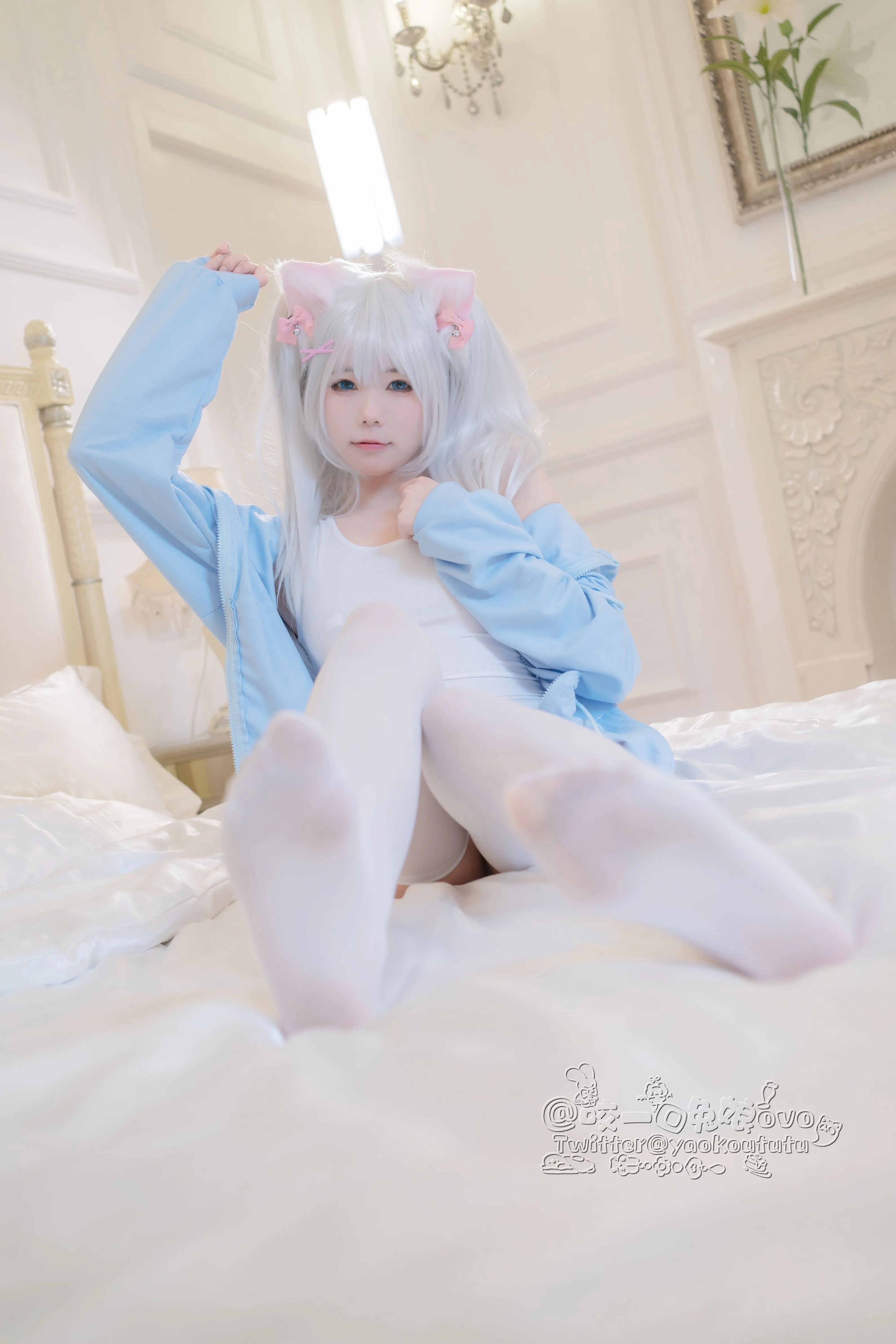 咬一口兔娘黏黏团子兔做你的猫56P1V0305网红写真