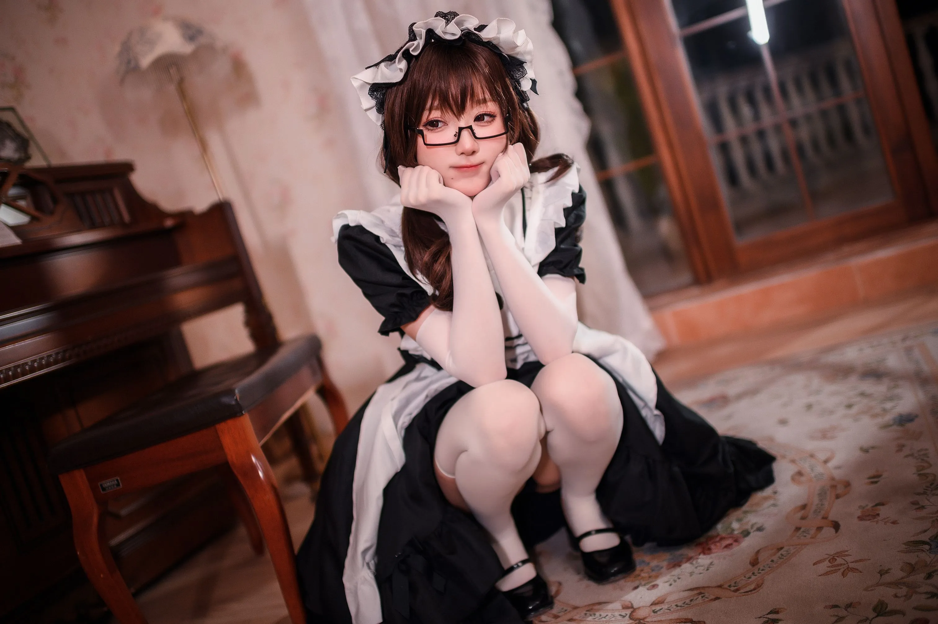 阿包也是兔娘传统长裙女仆47P509MB必看合集