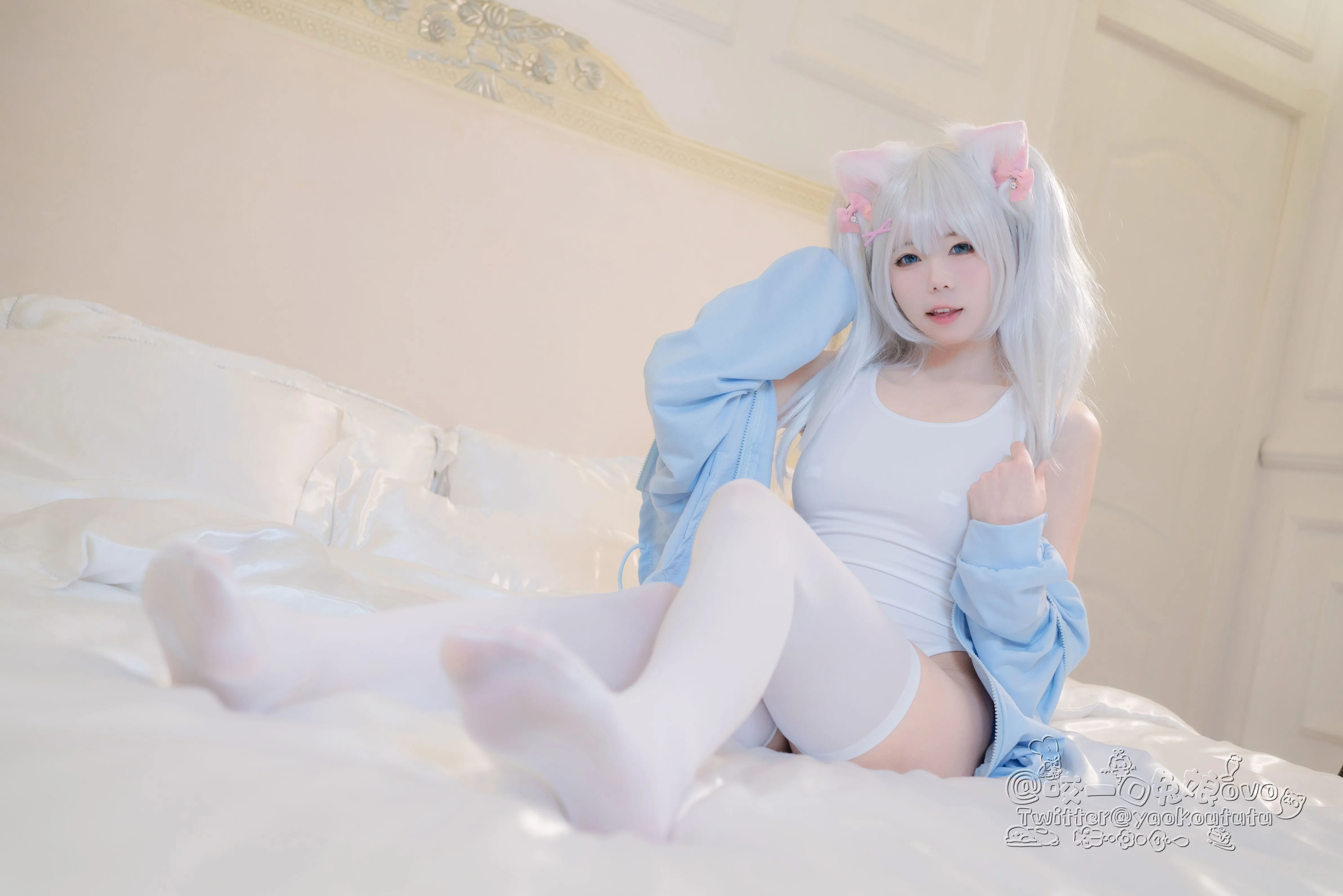 咬一口兔娘黏黏团子兔做你的猫56P1V0305网红写真