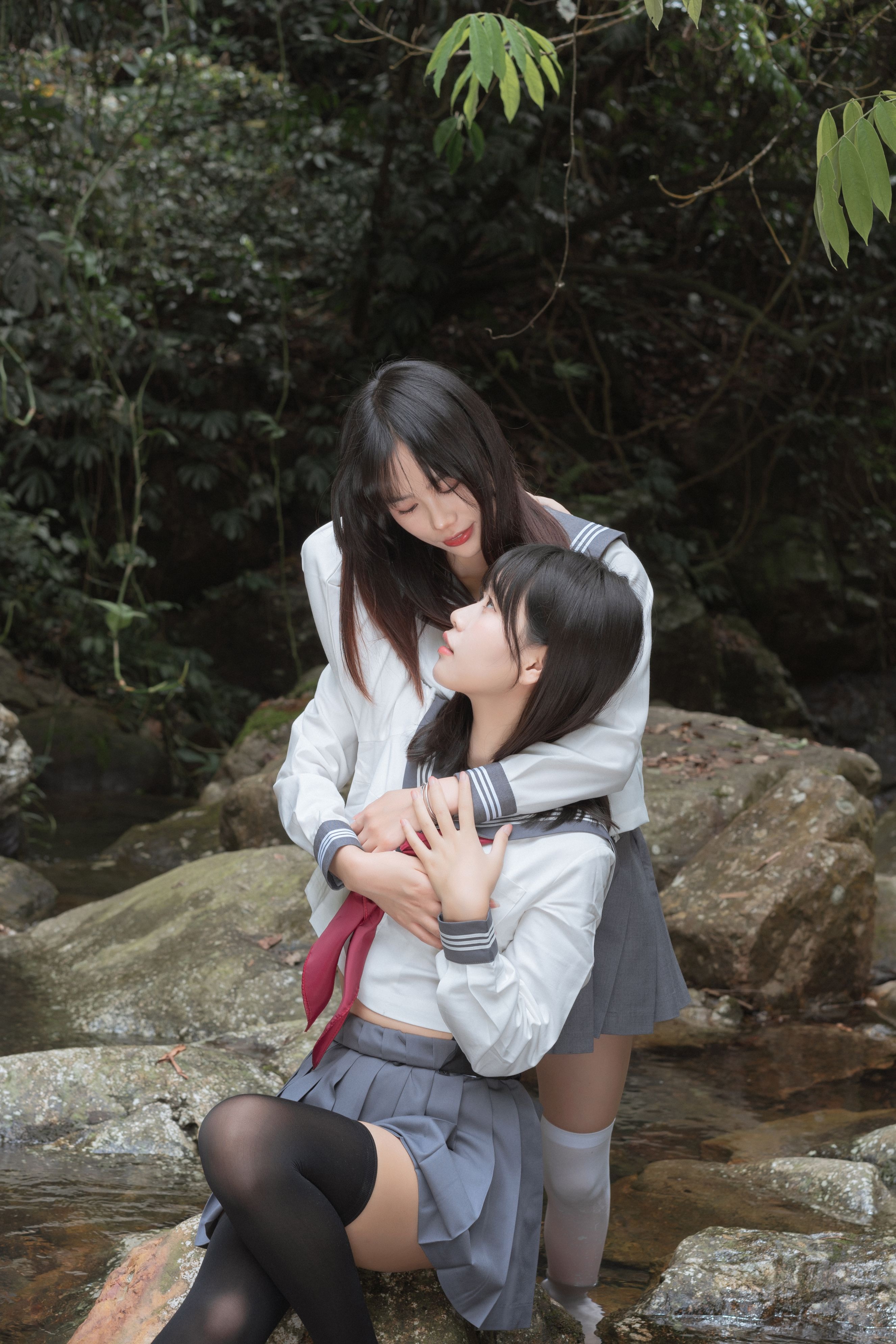 萌芽儿X请叫我若生小溪JK百合限时福利