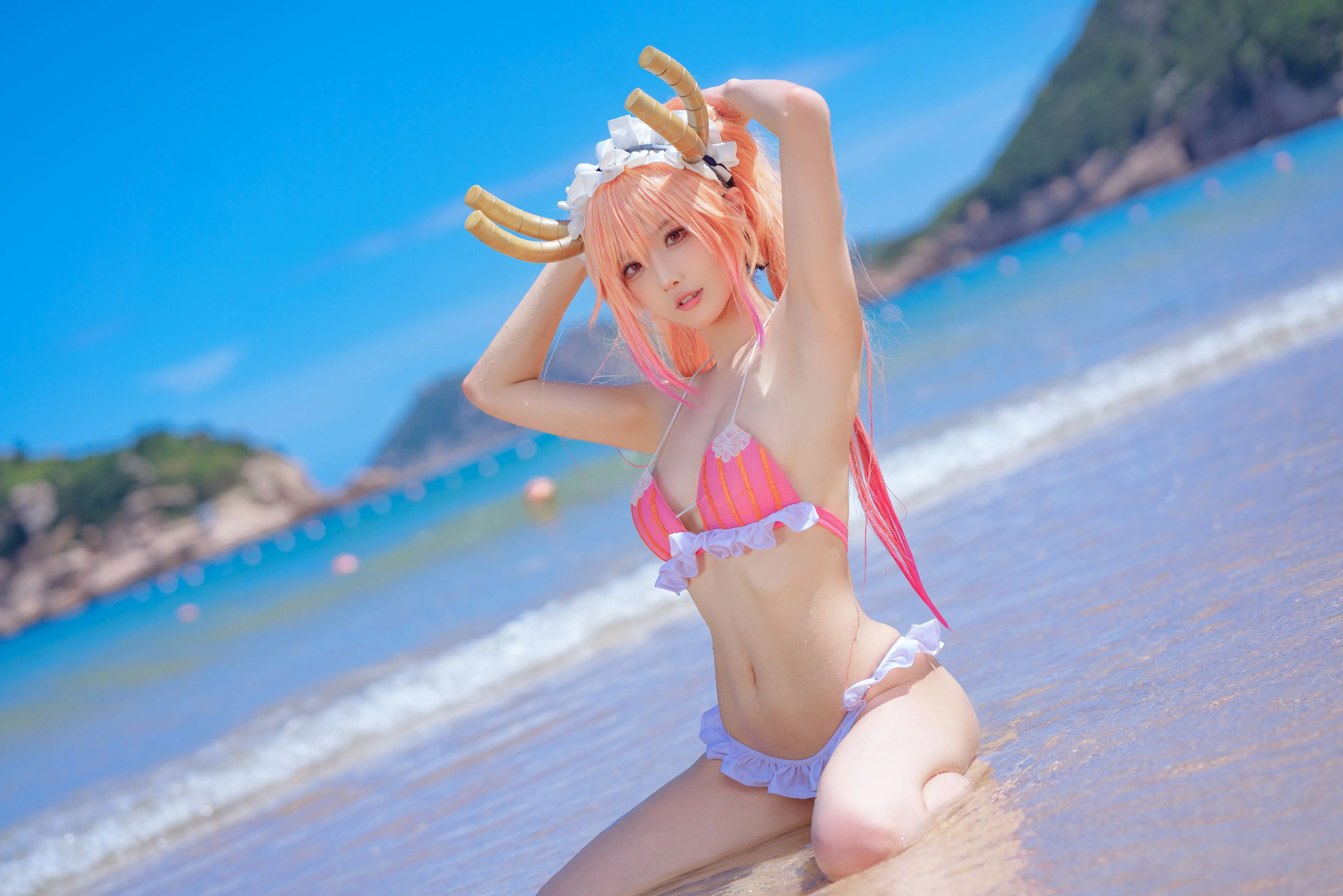 阿包也是兔娘10月舰长图龙女仆泳装23P507MB原版写真