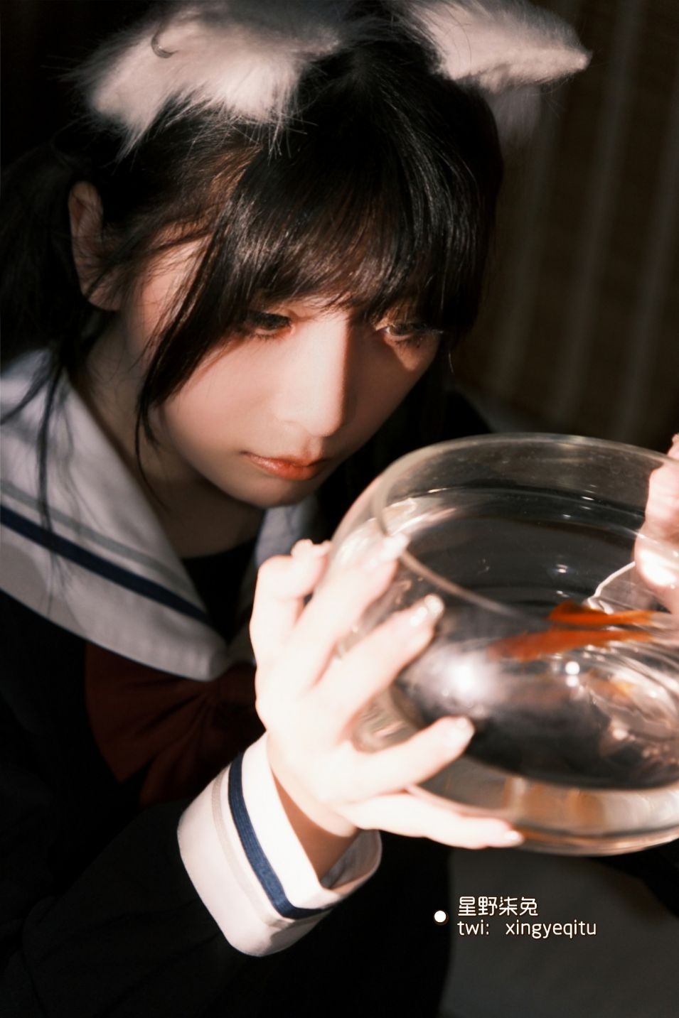 星野柒兔放课后的吔鱼少女59P1V417MB放学少女主题cos59张1视频417MB完整合集
