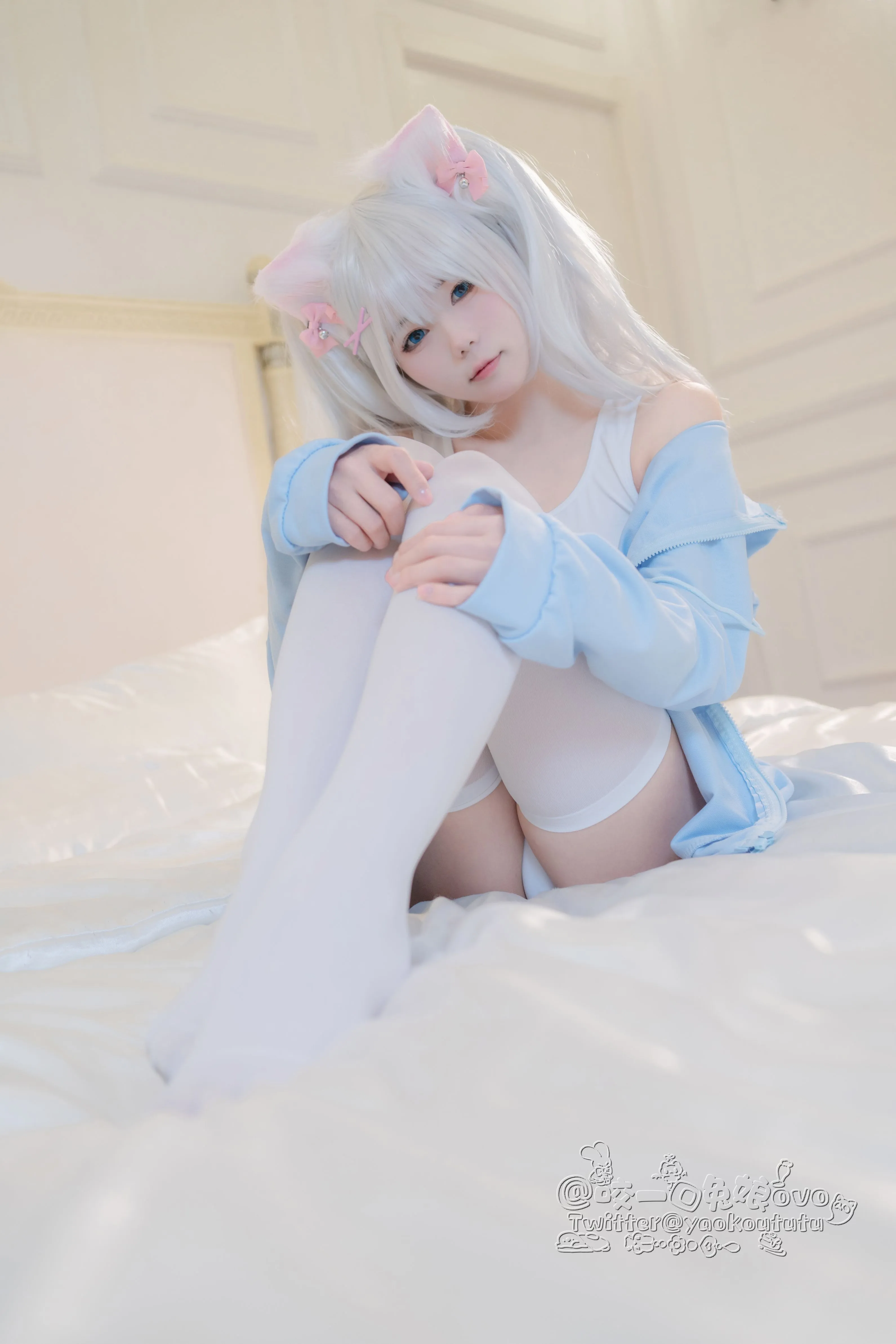 咬一口兔娘黏黏团子兔做你的猫56P1V0305网红写真