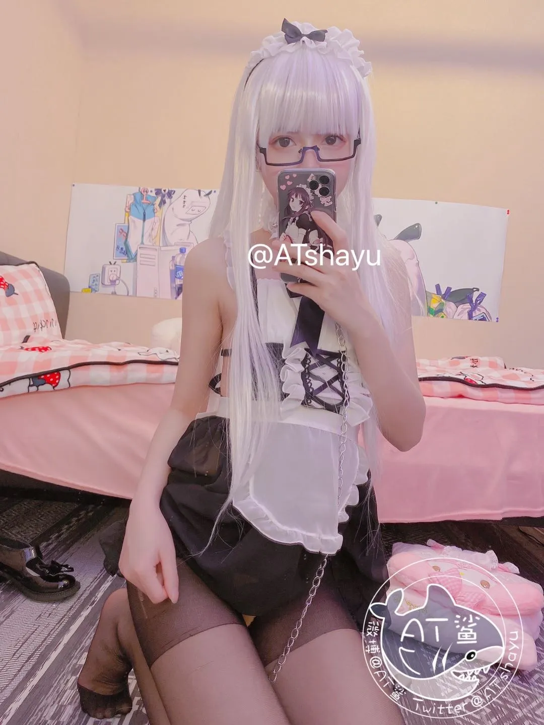 AT鲨女仆开档袜43P8MB0201精华合集