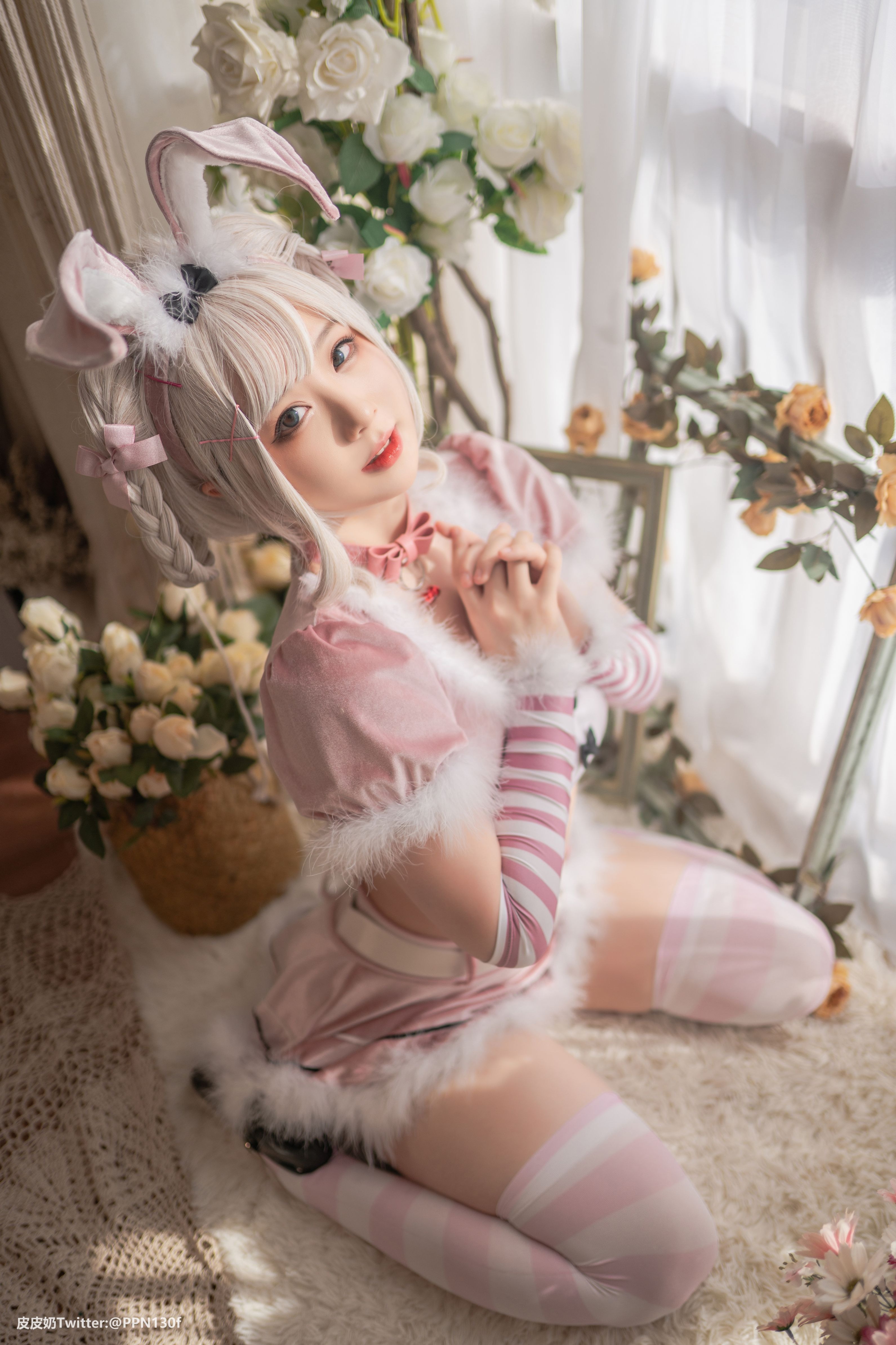 皮皮奶NO043Vol27粉色兔兔71P165GB0106完整合集