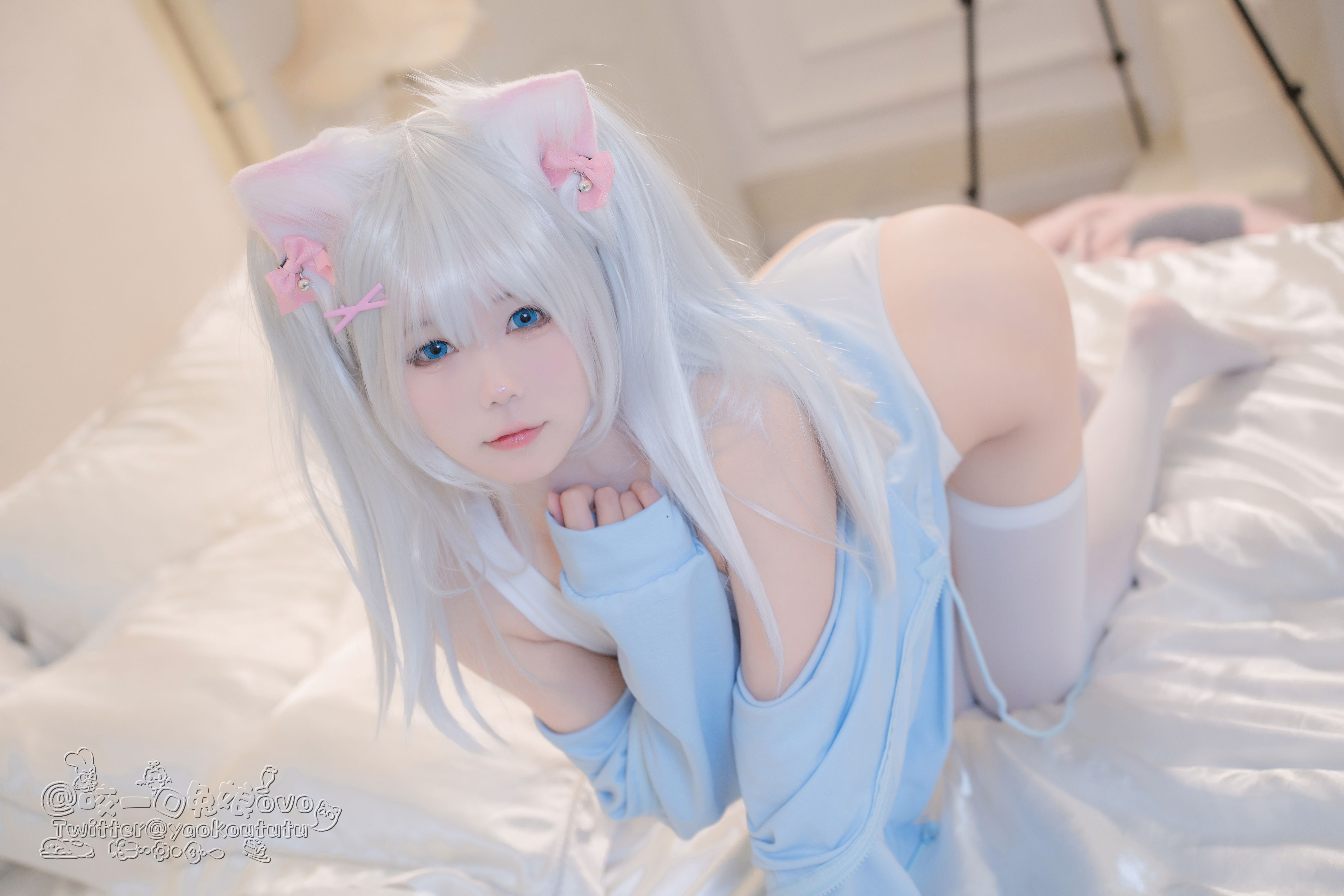 咬一口兔娘黏黏团子兔做你的猫56P1V0305网红写真