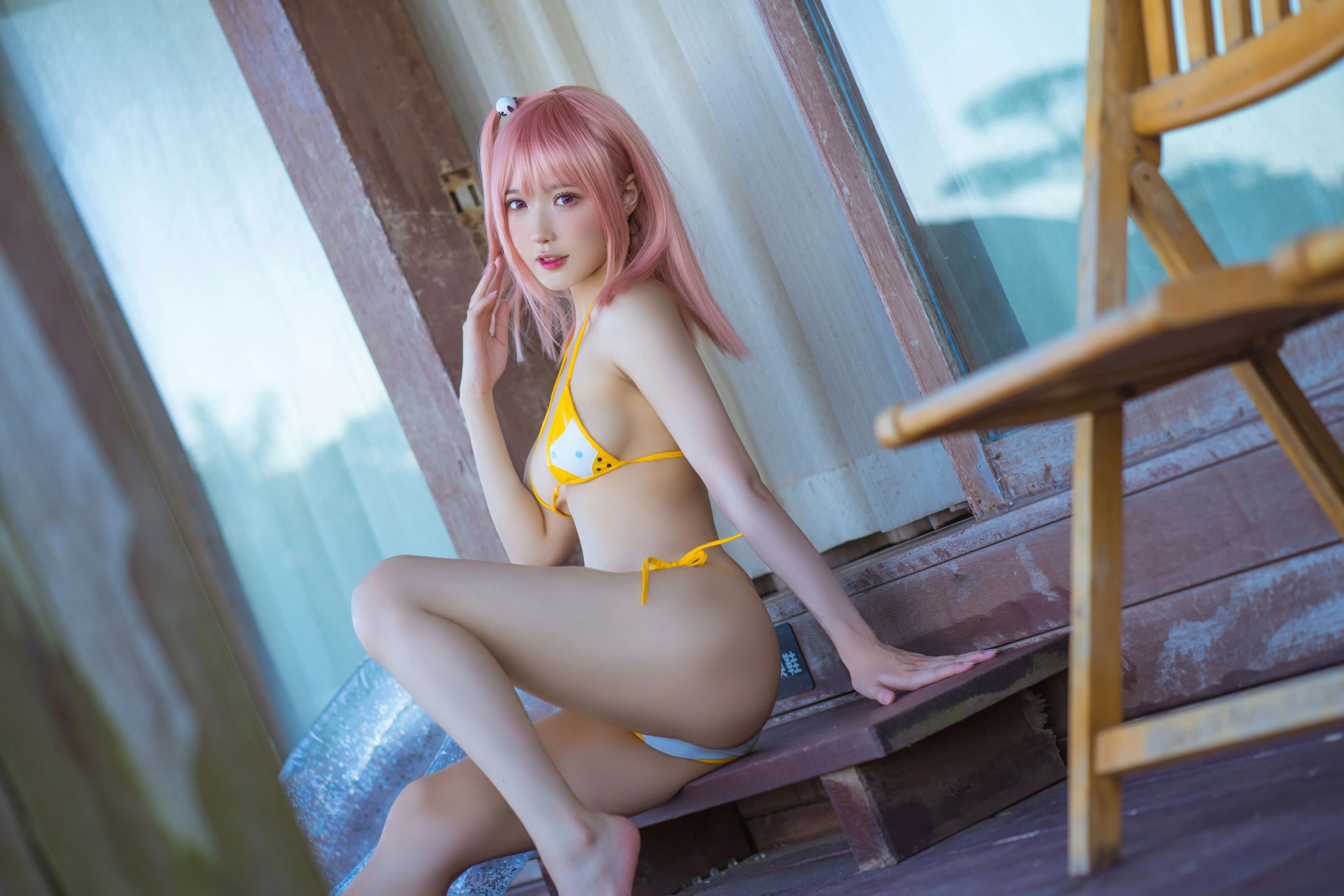 阿包也是兔娘生或死联动碧蓝航线穗香泳装30P733MB最新写真