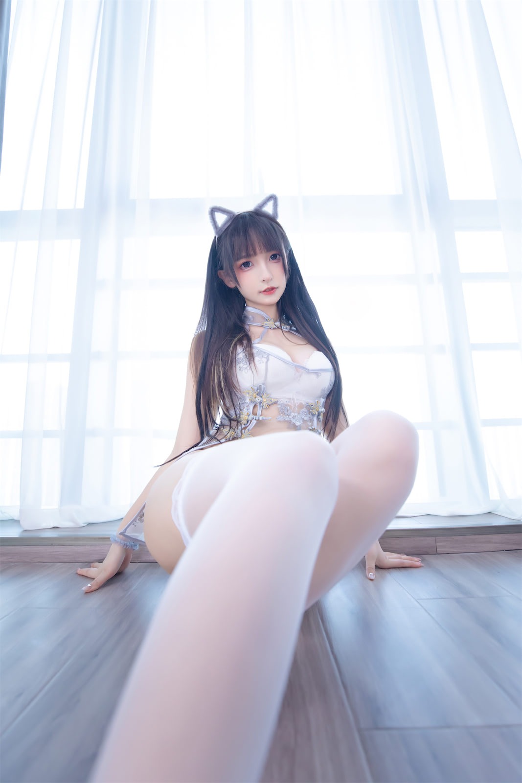 神楽坂真冬羞涩喵喵网红写真