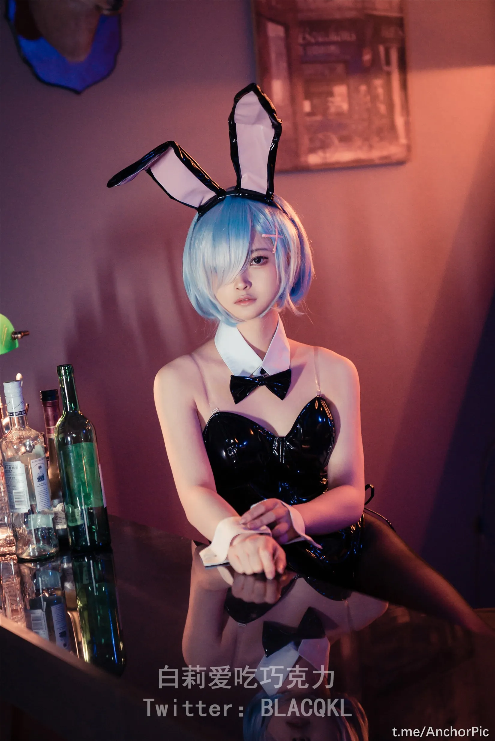 白莉爱吃巧克力蕾姆兔女郎71P0625独家发布