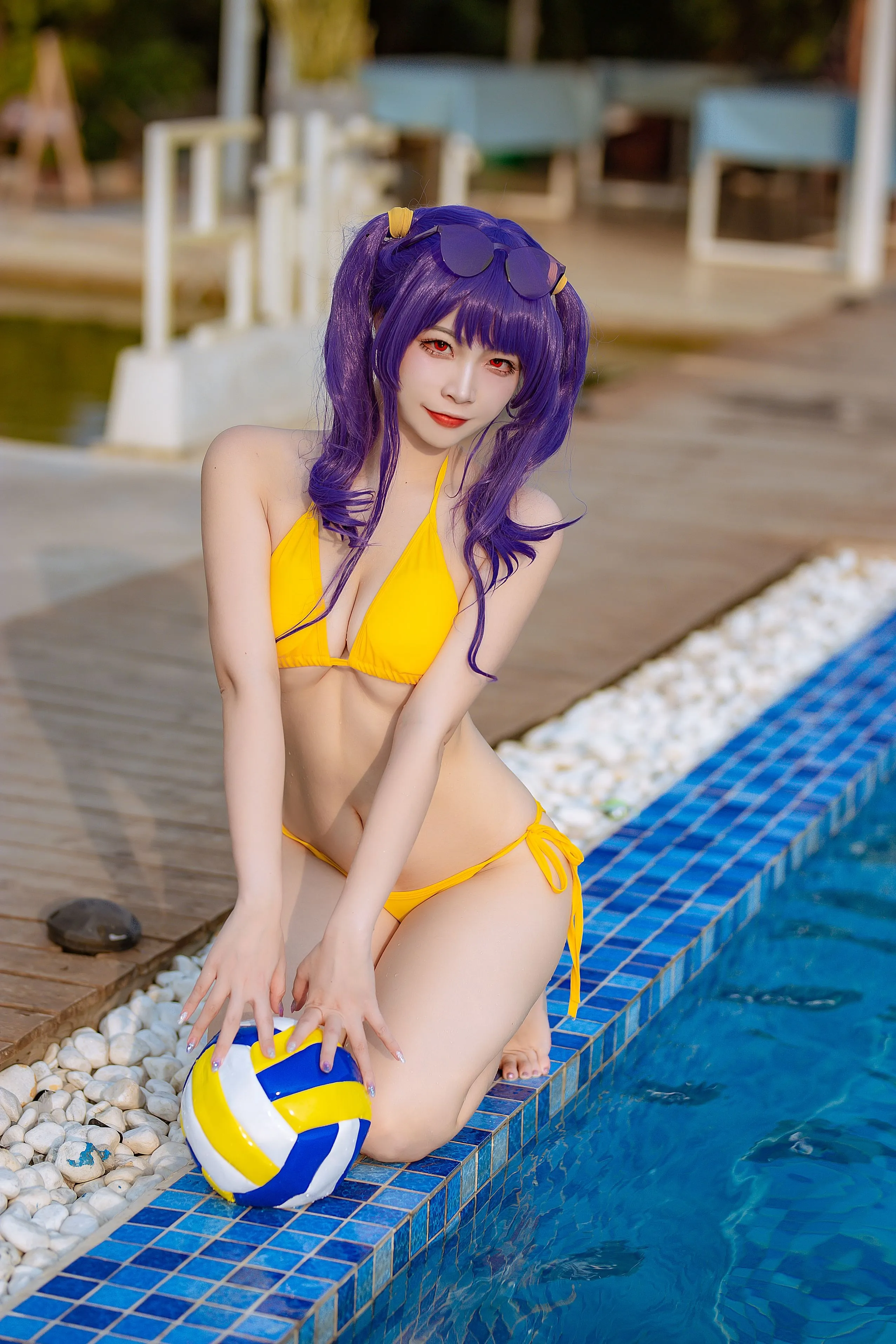 二佐Nisa碧蓝波拉泳装20P364MB1222原版写真