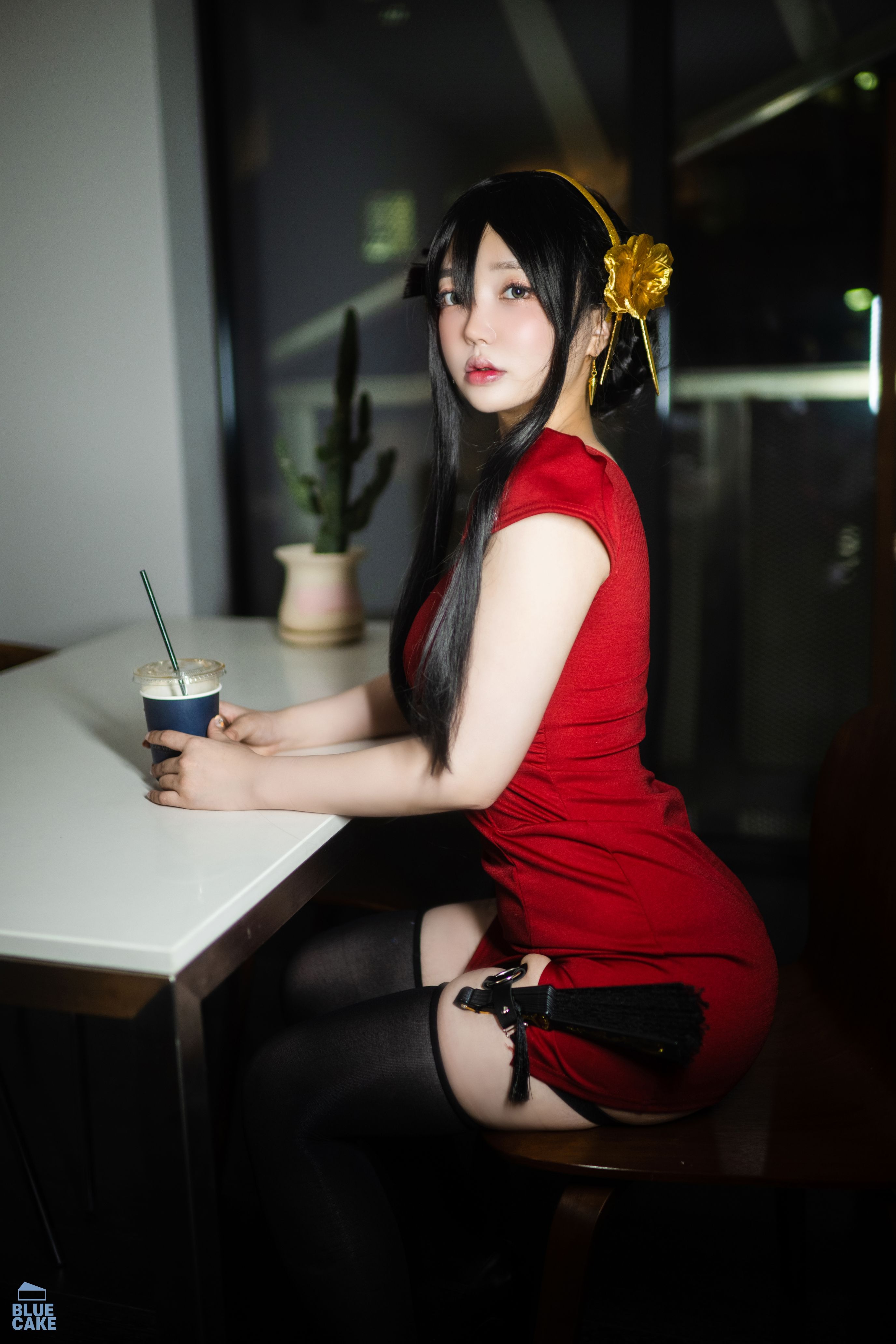YeEun_BlackRose_RED043精选