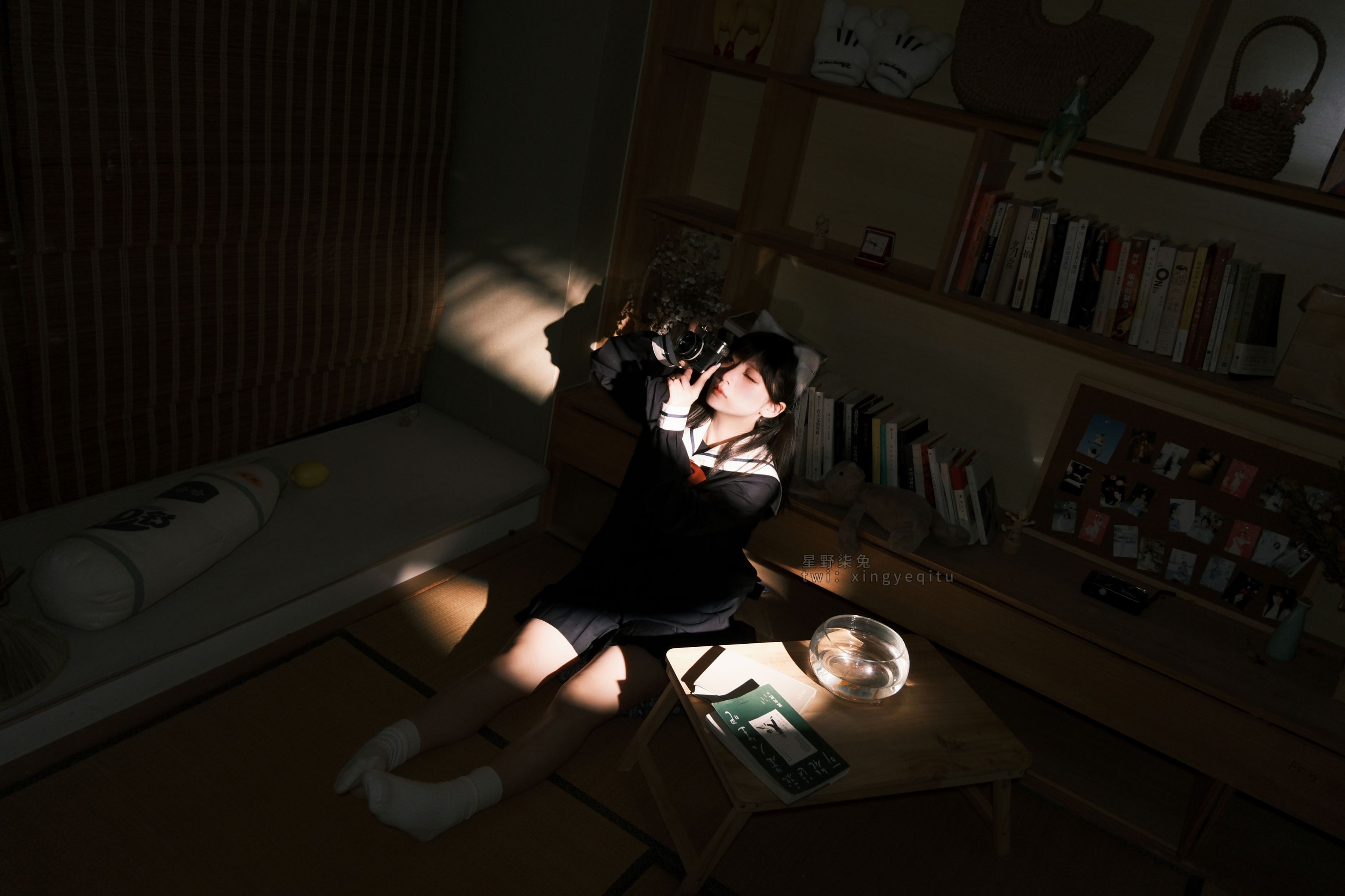 星野柒兔放课后的吔鱼少女59P1V417MB放学少女主题cos59张1视频417MB完整合集