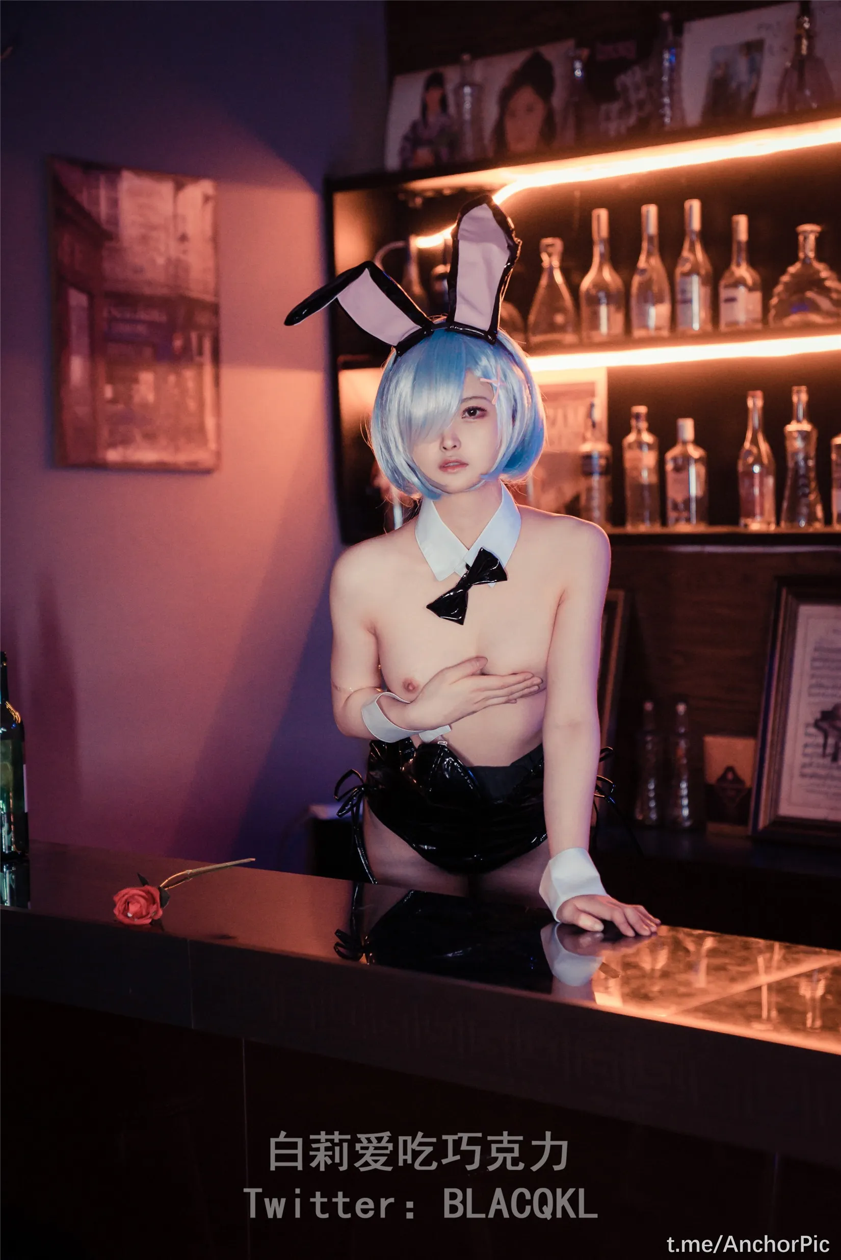 白莉爱吃巧克力蕾姆兔女郎71P0625独家发布