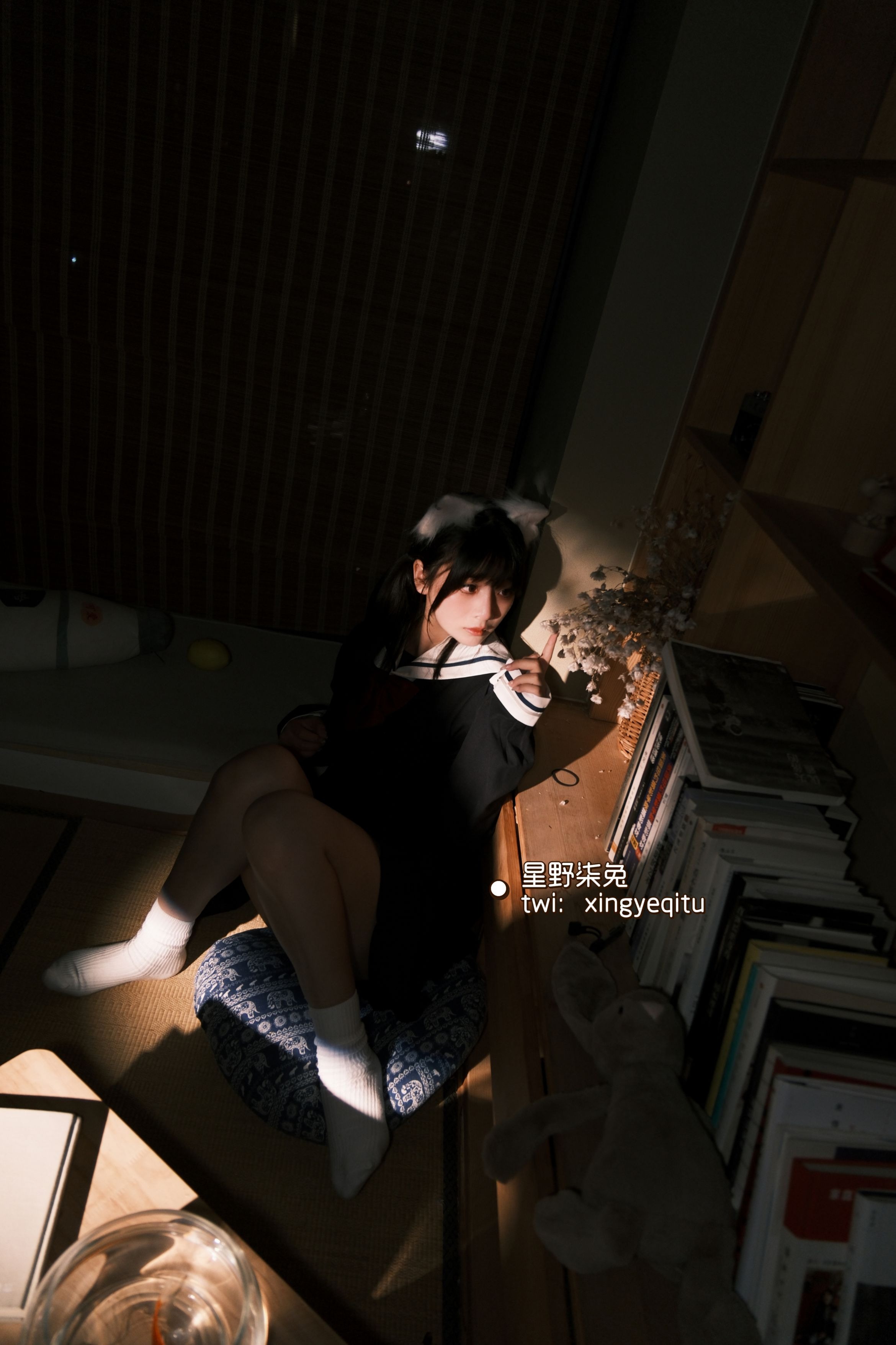 星野柒兔放课后的吔鱼少女59P1V417MB放学少女主题cos59张1视频417MB完整合集