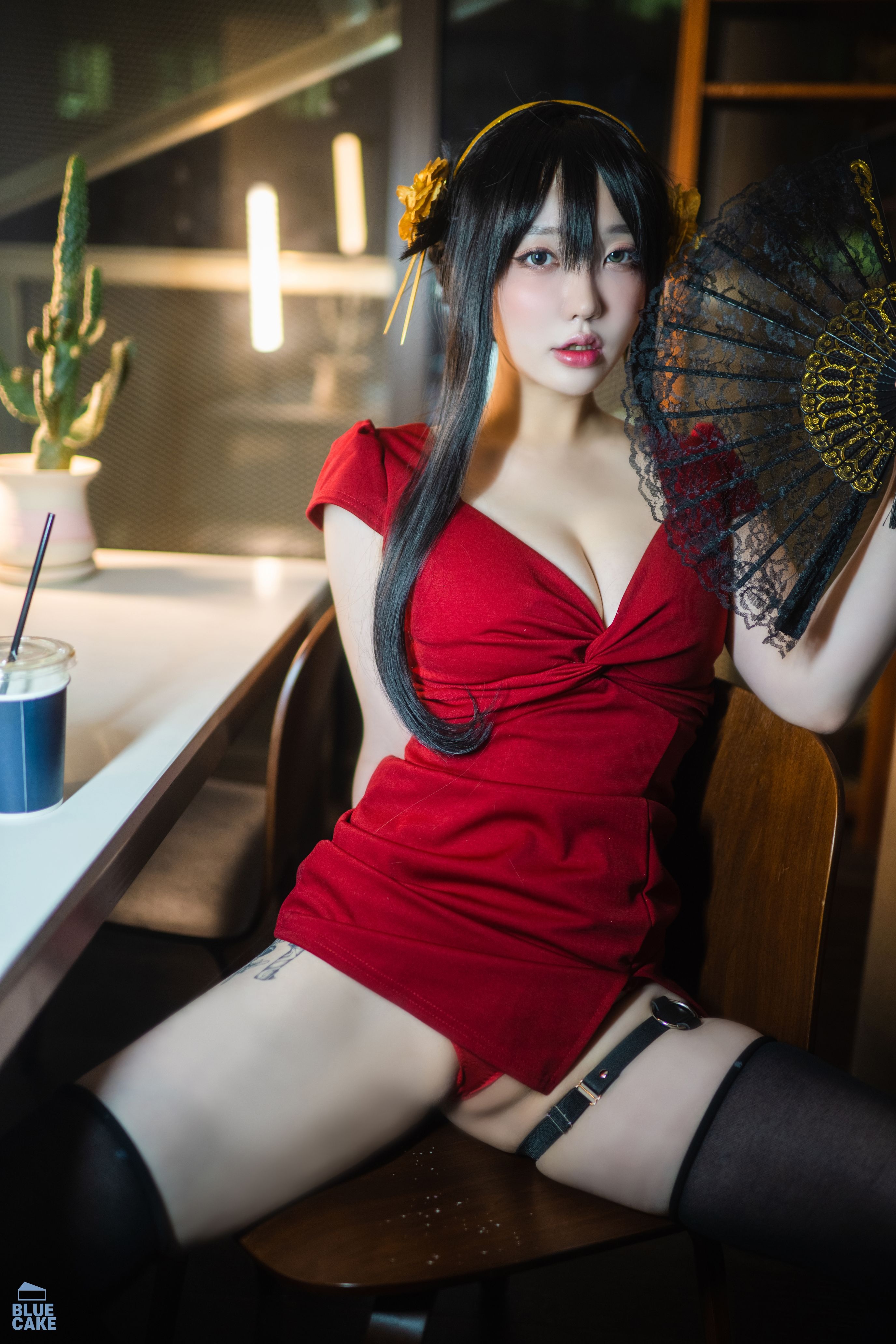 YeEun_BlackRose_RED043精选