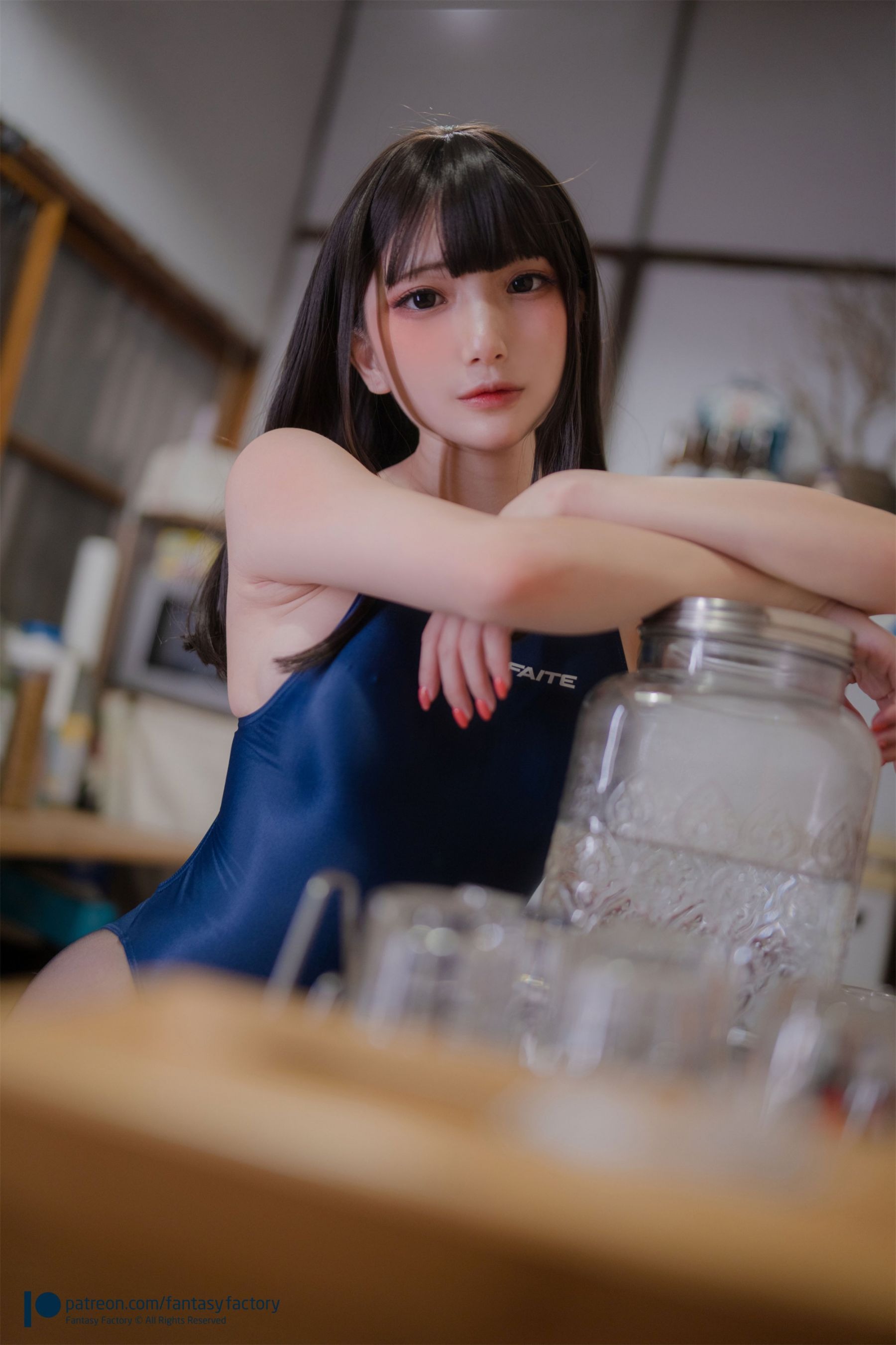 小丁FantasyFactoryKitchenCompetitionSwmsuit网红写真