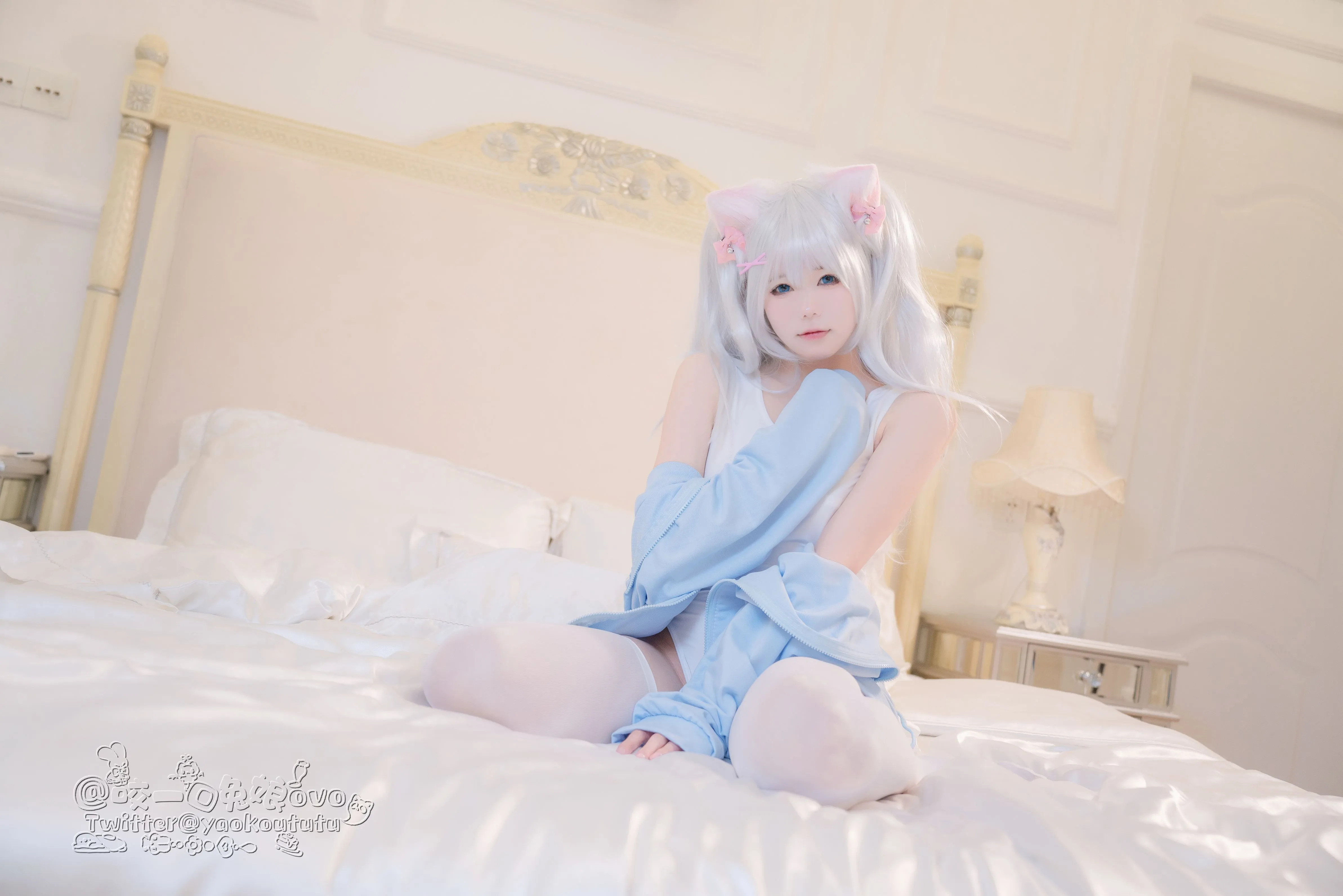 咬一口兔娘黏黏团子兔做你的猫56P1V0305网红写真