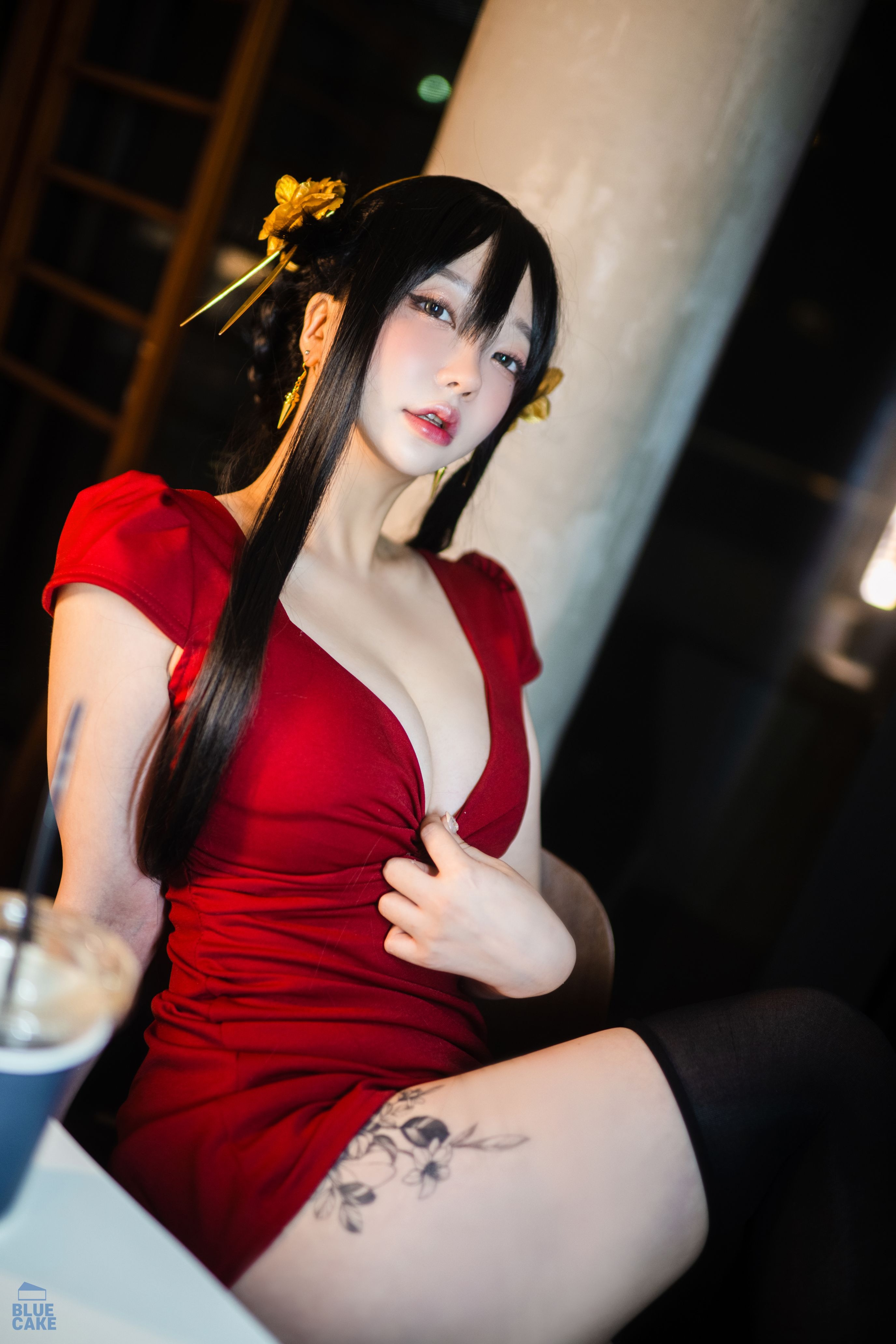 YeEun_BlackRose_RED043精选