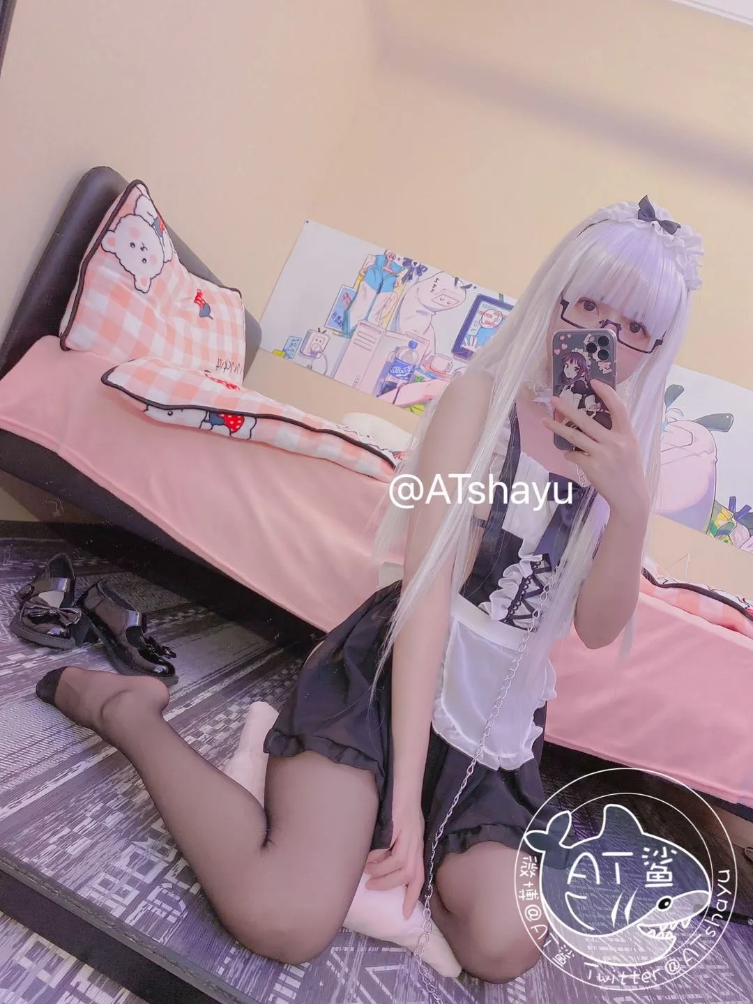 AT鲨女仆开档袜43P8MB0201精华合集