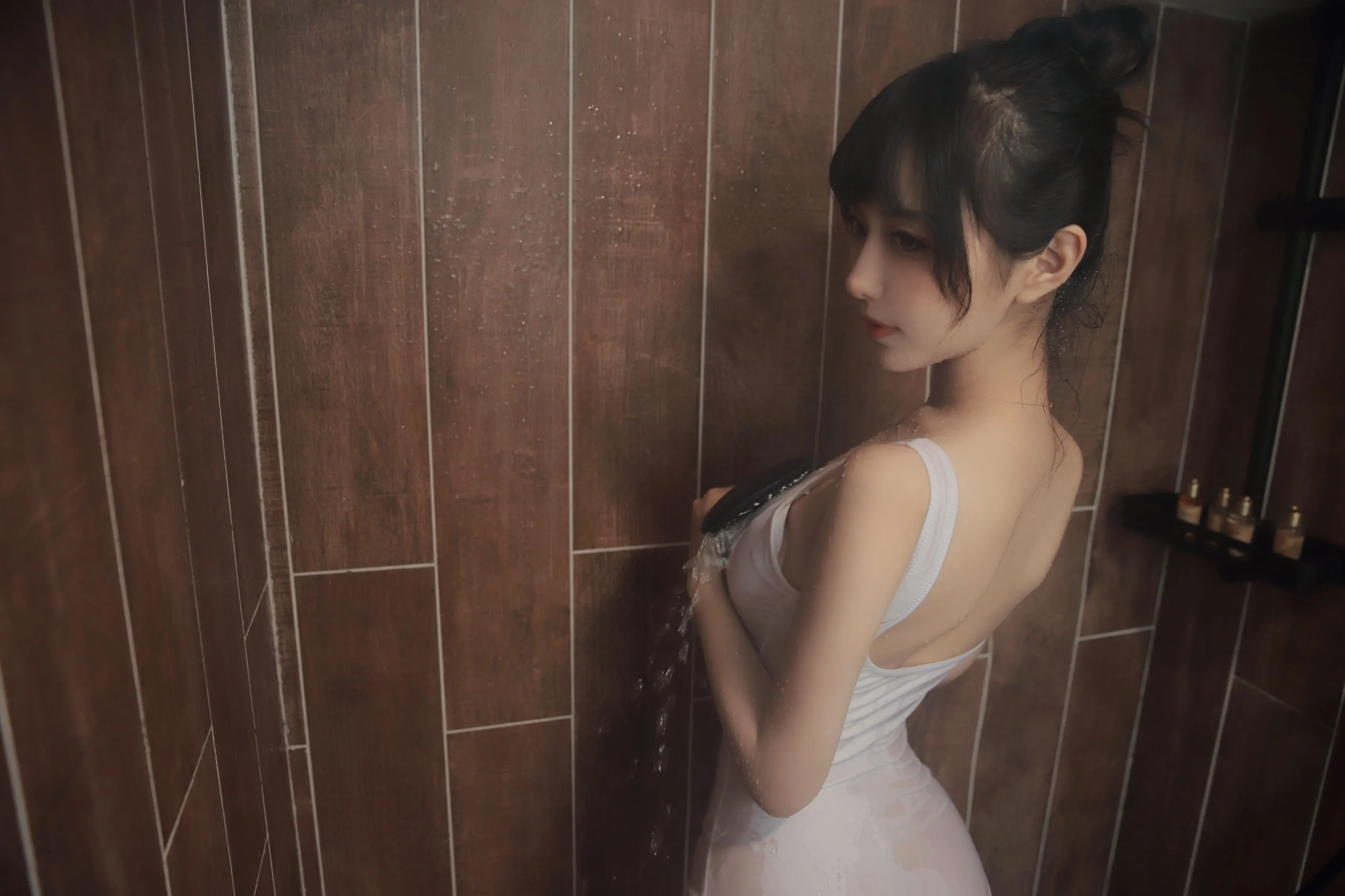 Shika小鹿鹿半透浴室22P51MB0613网红写真