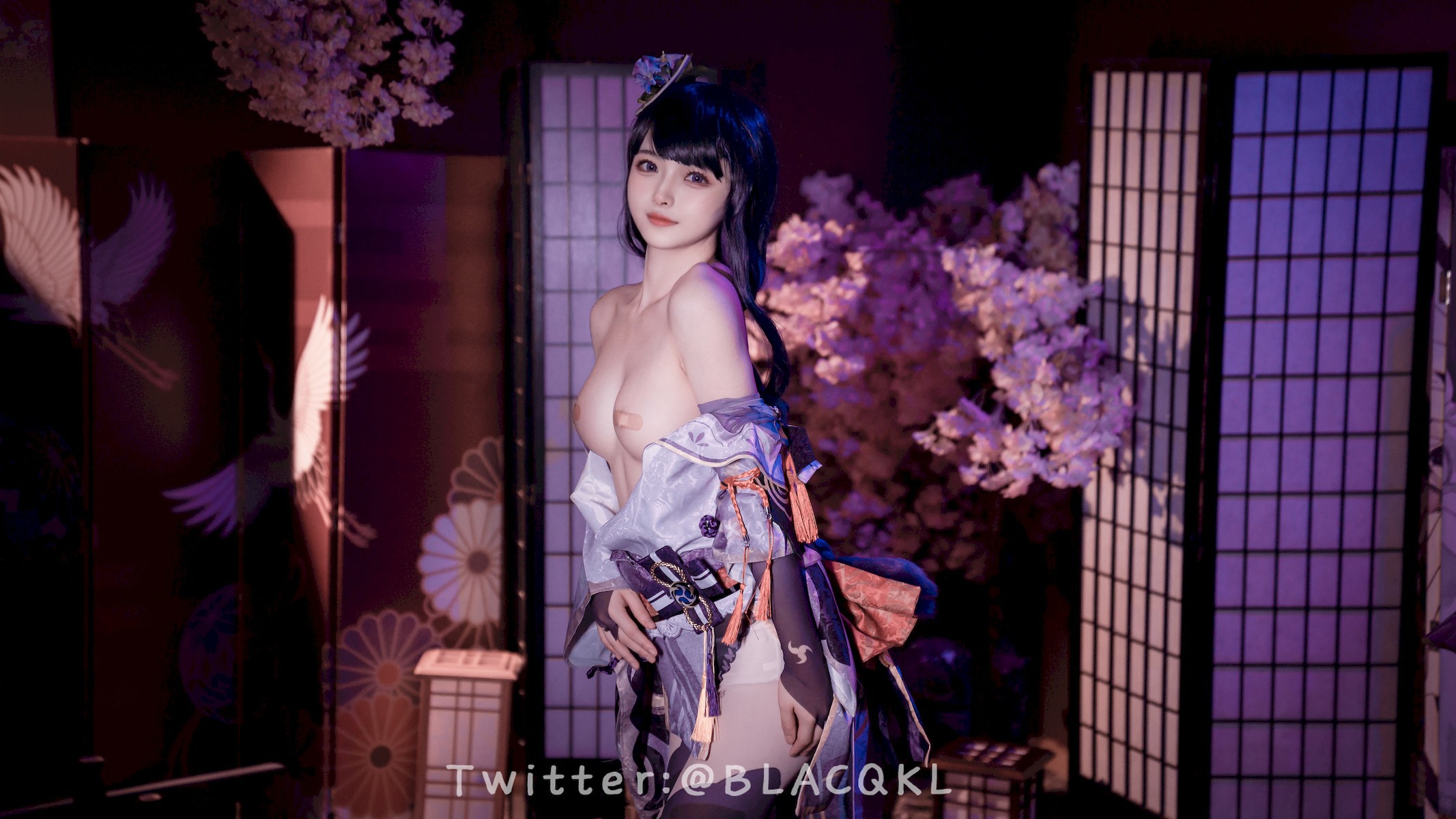 Cosplay白莉愛吃巧克力雷電將軍原版写真
