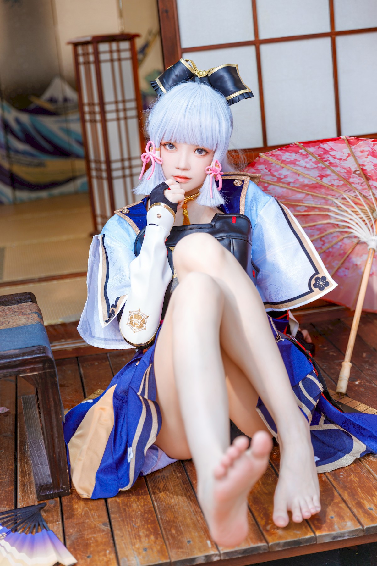 Cosplay桜桃喵神里绫华AyakaKamisato精修版