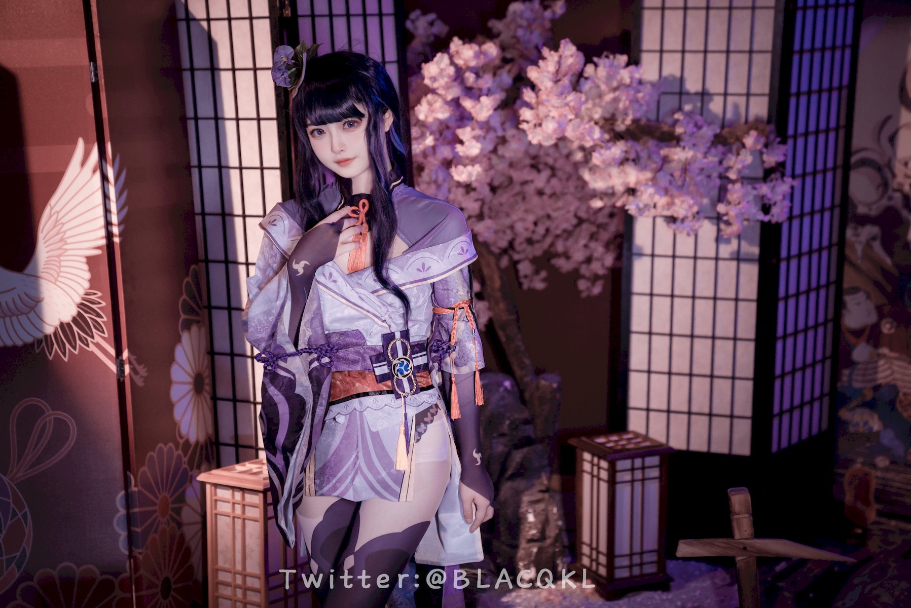 Cosplay白莉愛吃巧克力雷電將軍原版写真