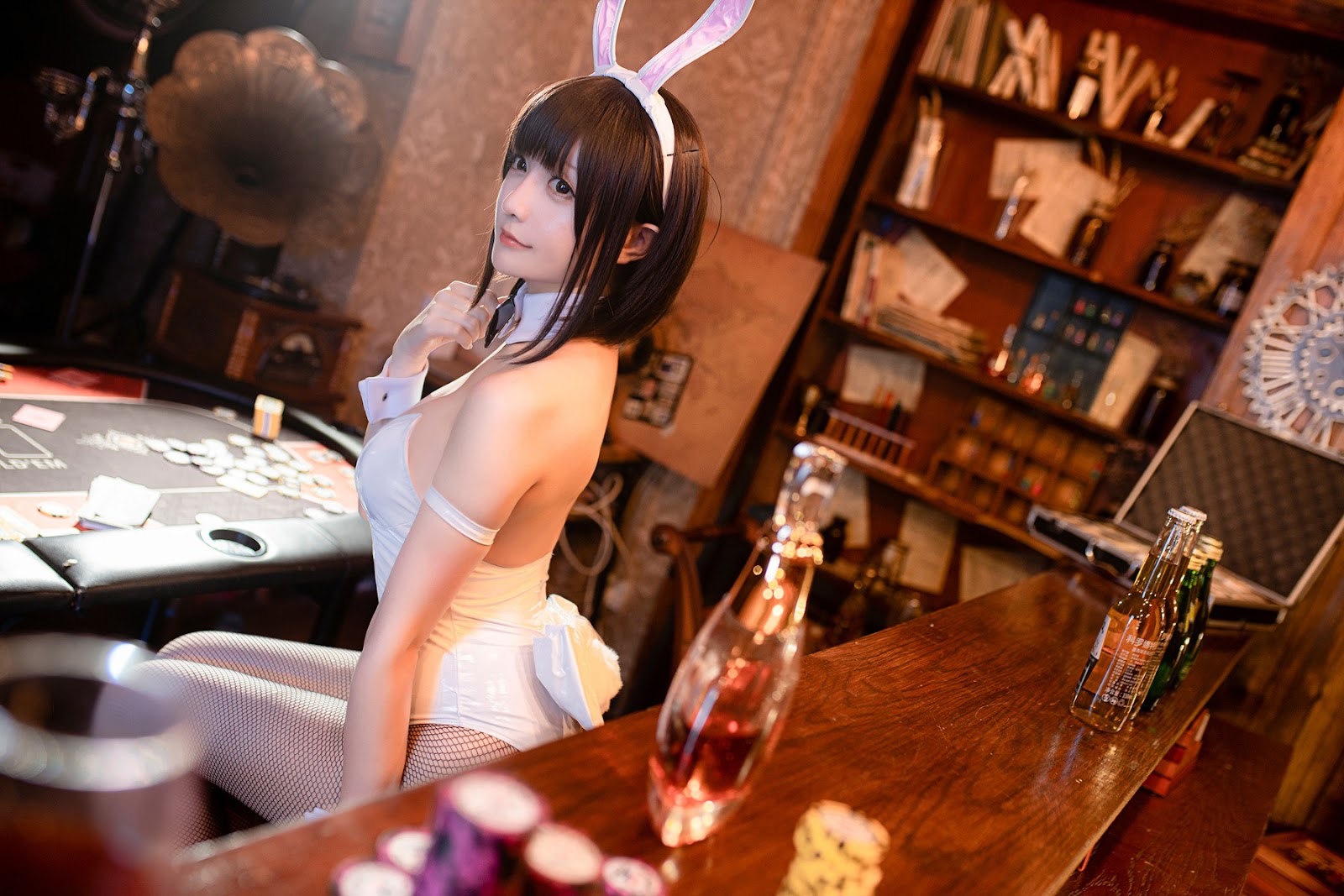 Cosplay星之迟迟Hoshilily加藤惠兔女郎免费福利