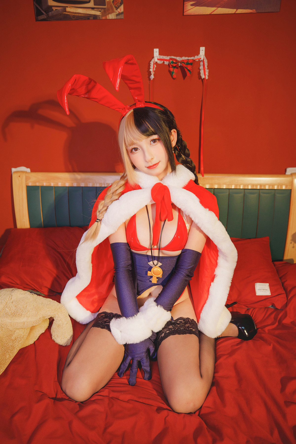 Cosplay神楽坂真冬绝对企画圣诞小鹿鹿の恩返しSet02写真大全