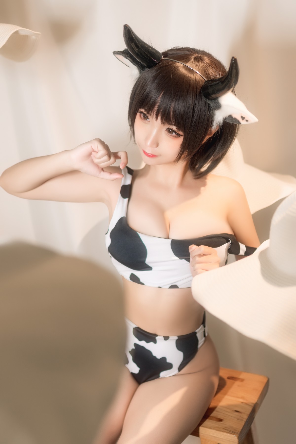 Cosplay蠢沫沫Chunmomo花花牛爆款写真