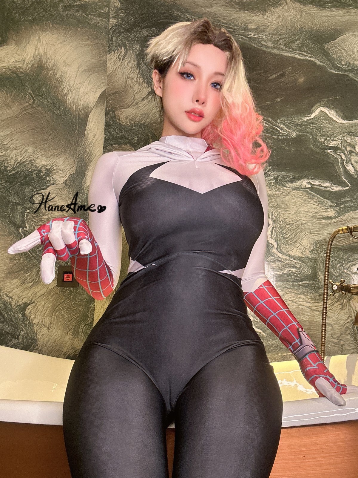 Cosplay雨波HaneAmeGwenSpiderMan高清全套