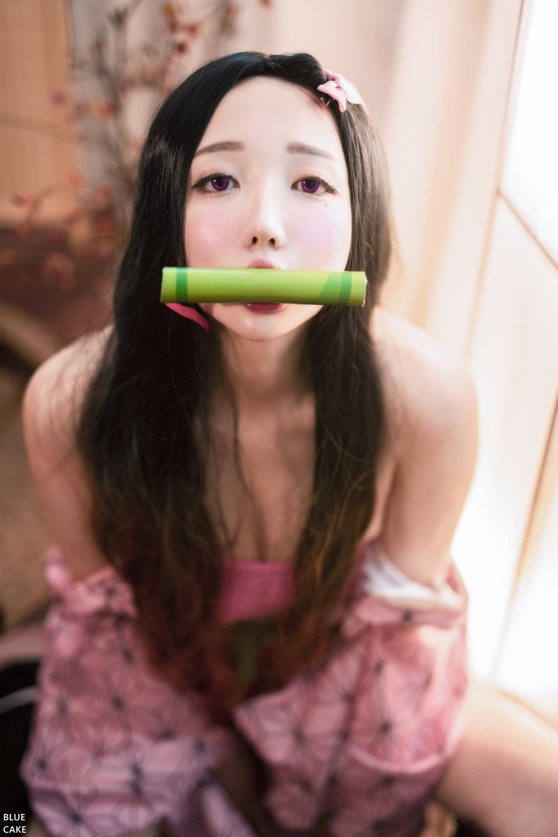 Cos???孫樂樂021BLUECAKEPINKONI100P最新写真