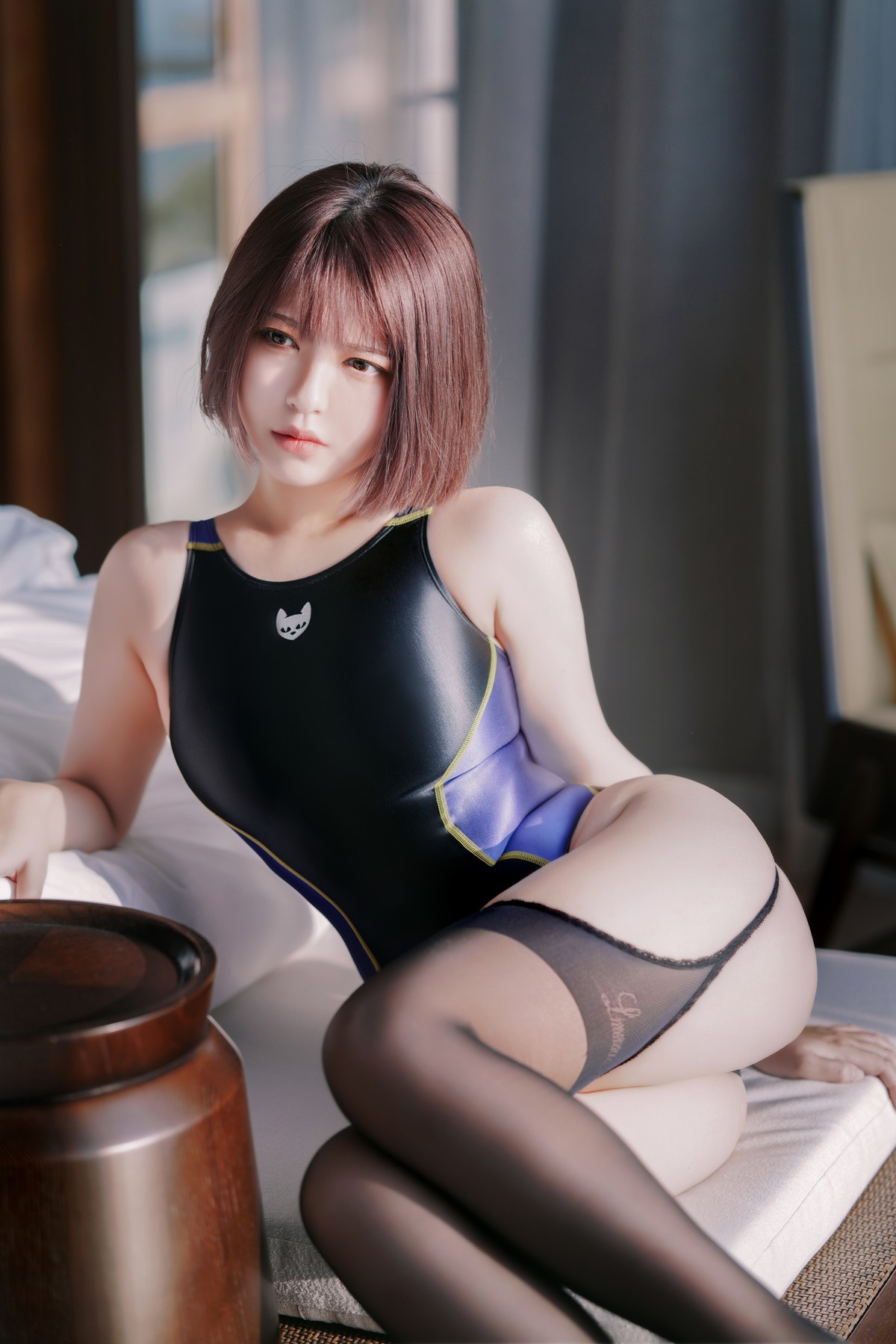 Cosplay半半子競泳水着を着た彼女限时福利