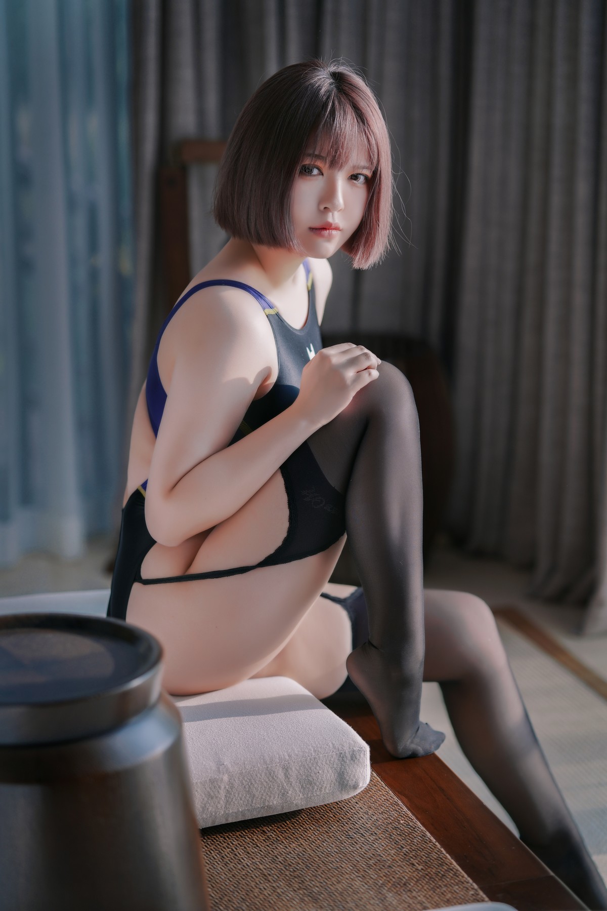 Cosplay半半子競泳水着を着た彼女限时福利