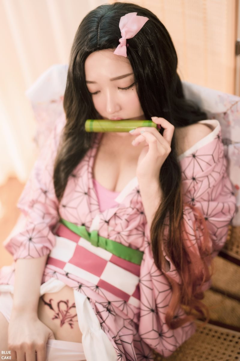 Cos???孫樂樂021BLUECAKEPINKONI100P最新写真