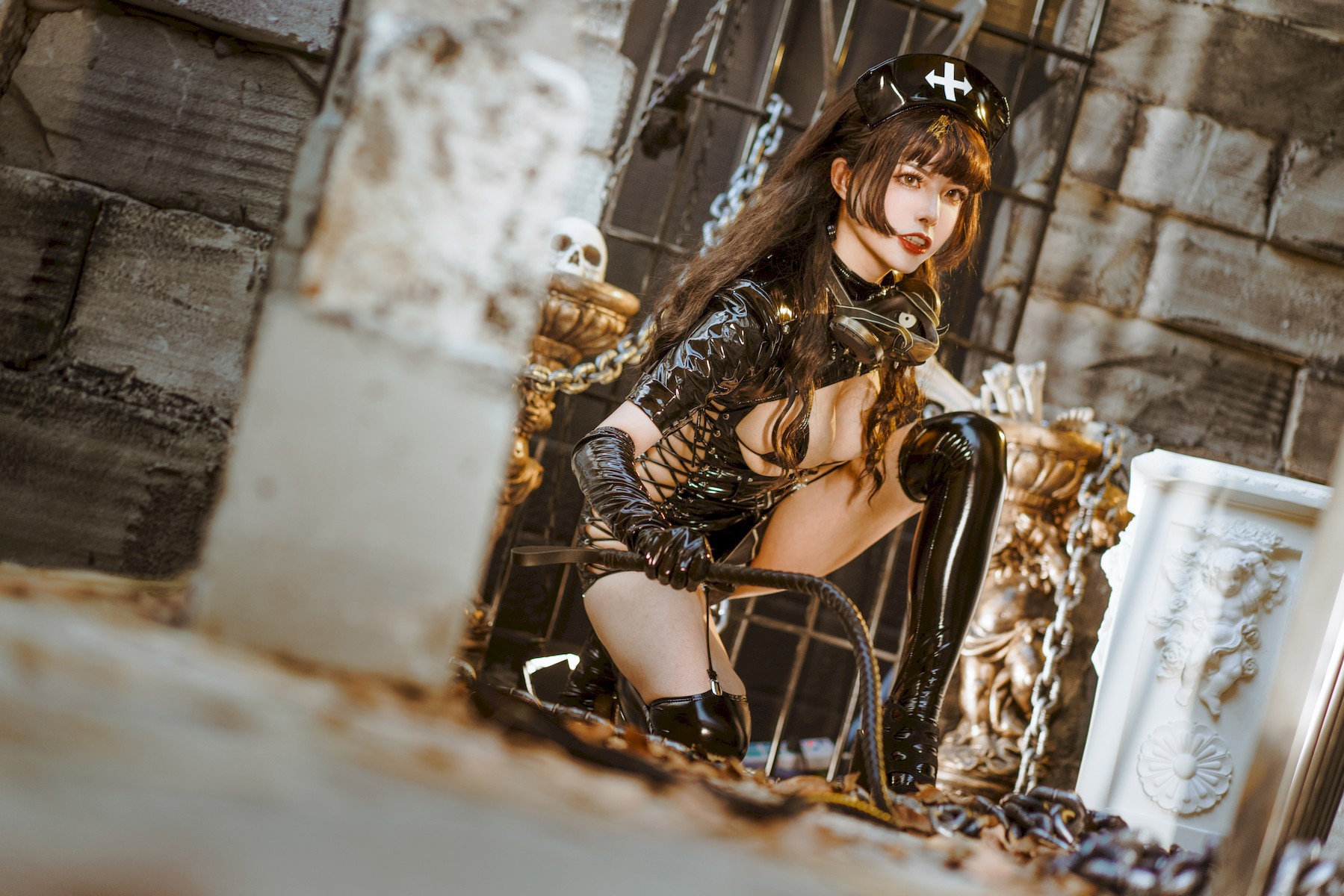 Cosplay夏小秋秋秋黑暗护士写真大全