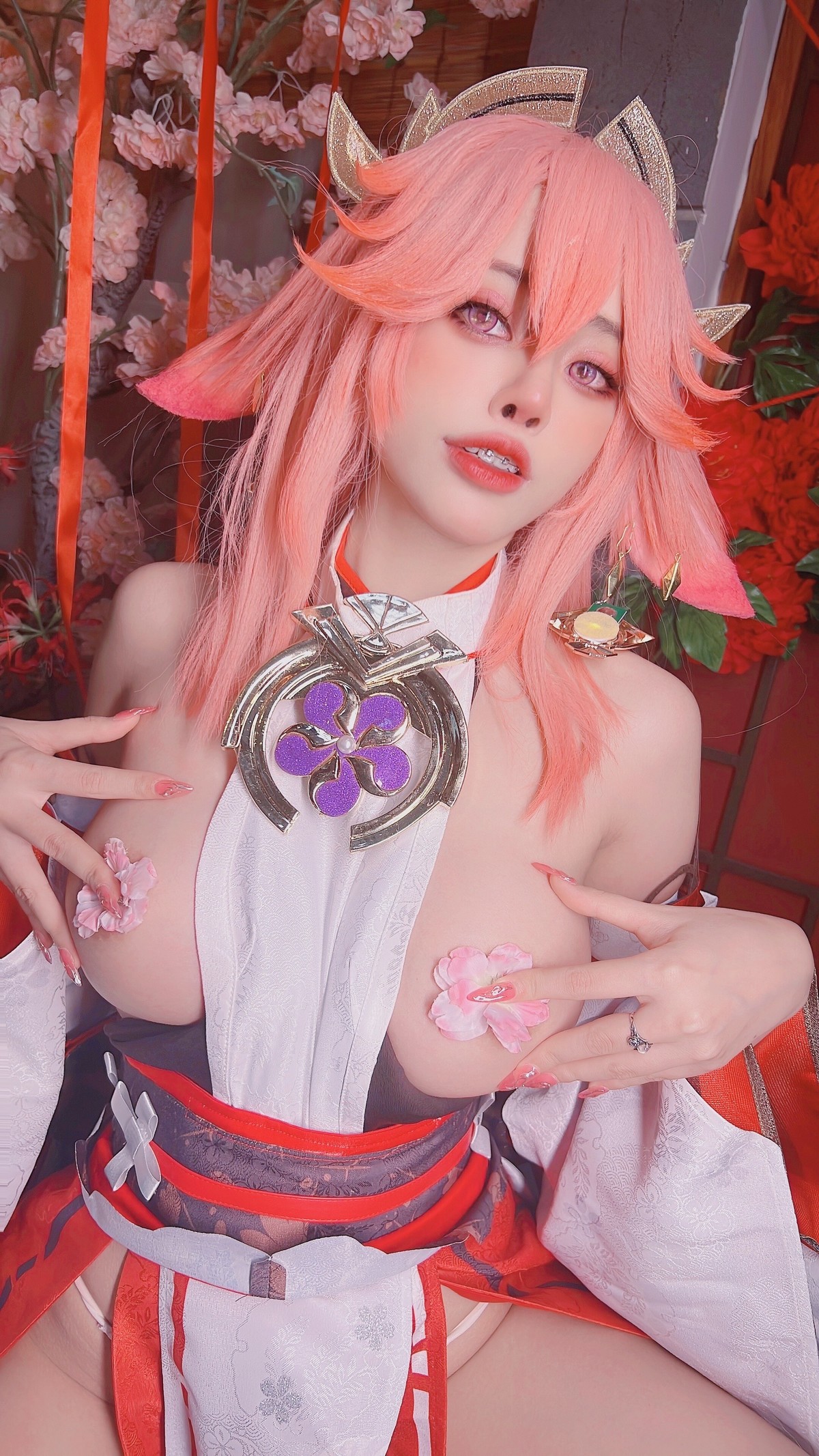 Cosplay日本性感萝莉Byoru八重神子雷電将軍Set01在线预览