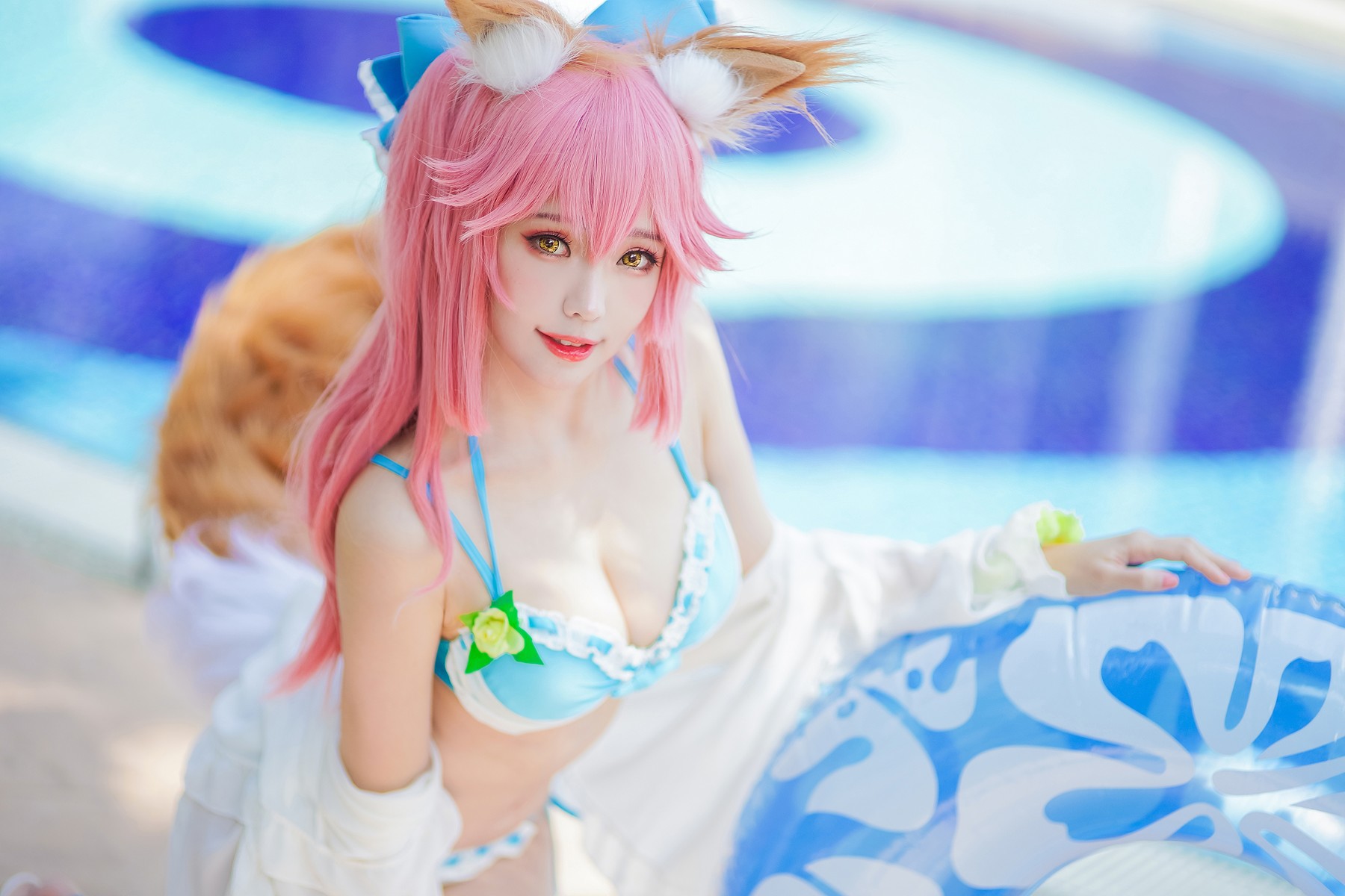 CosplayElyEE子玉藻前泳池写真集