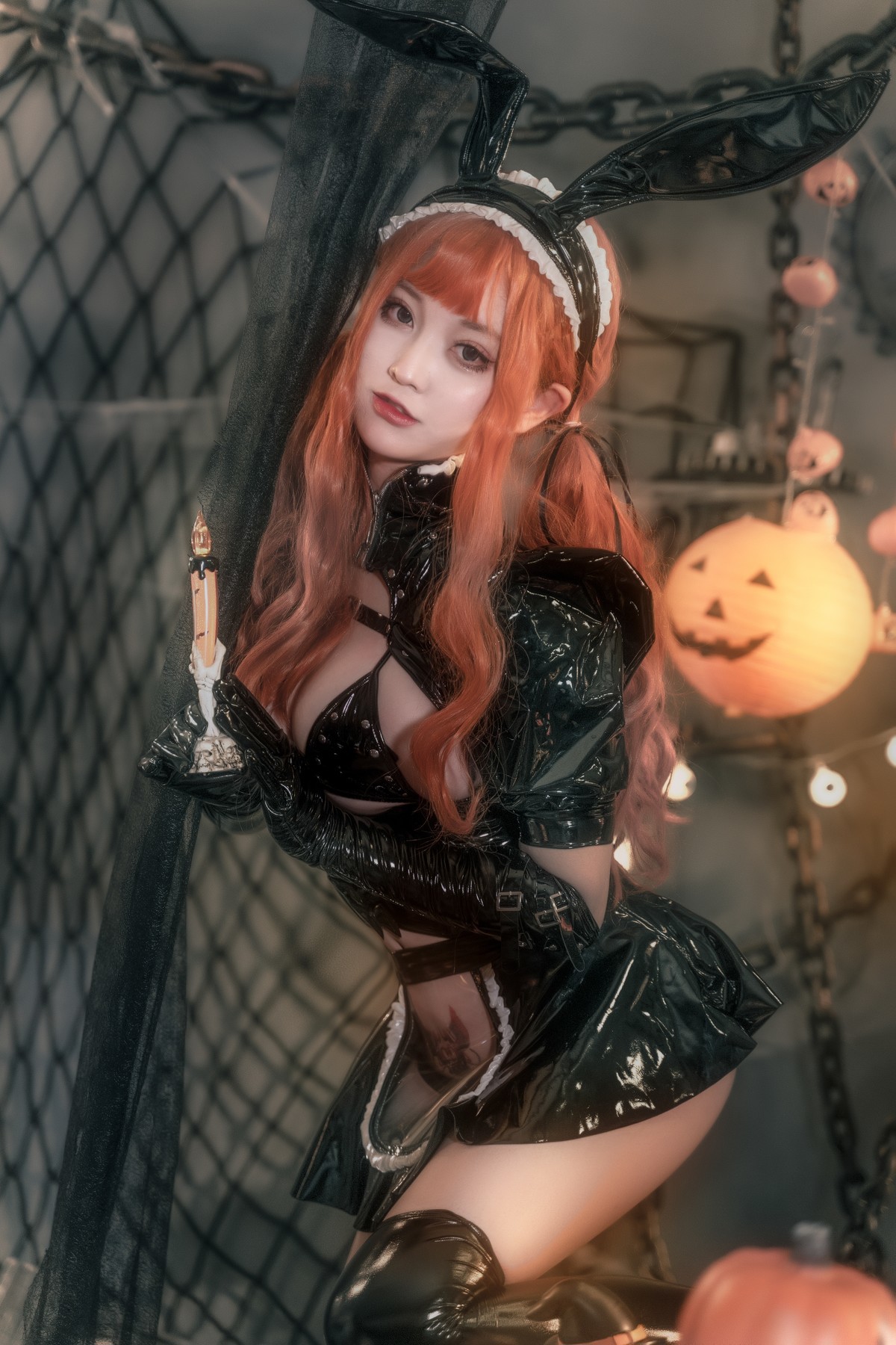 Cosplay奇行家狗崽漆皮兔女仆热门合集
